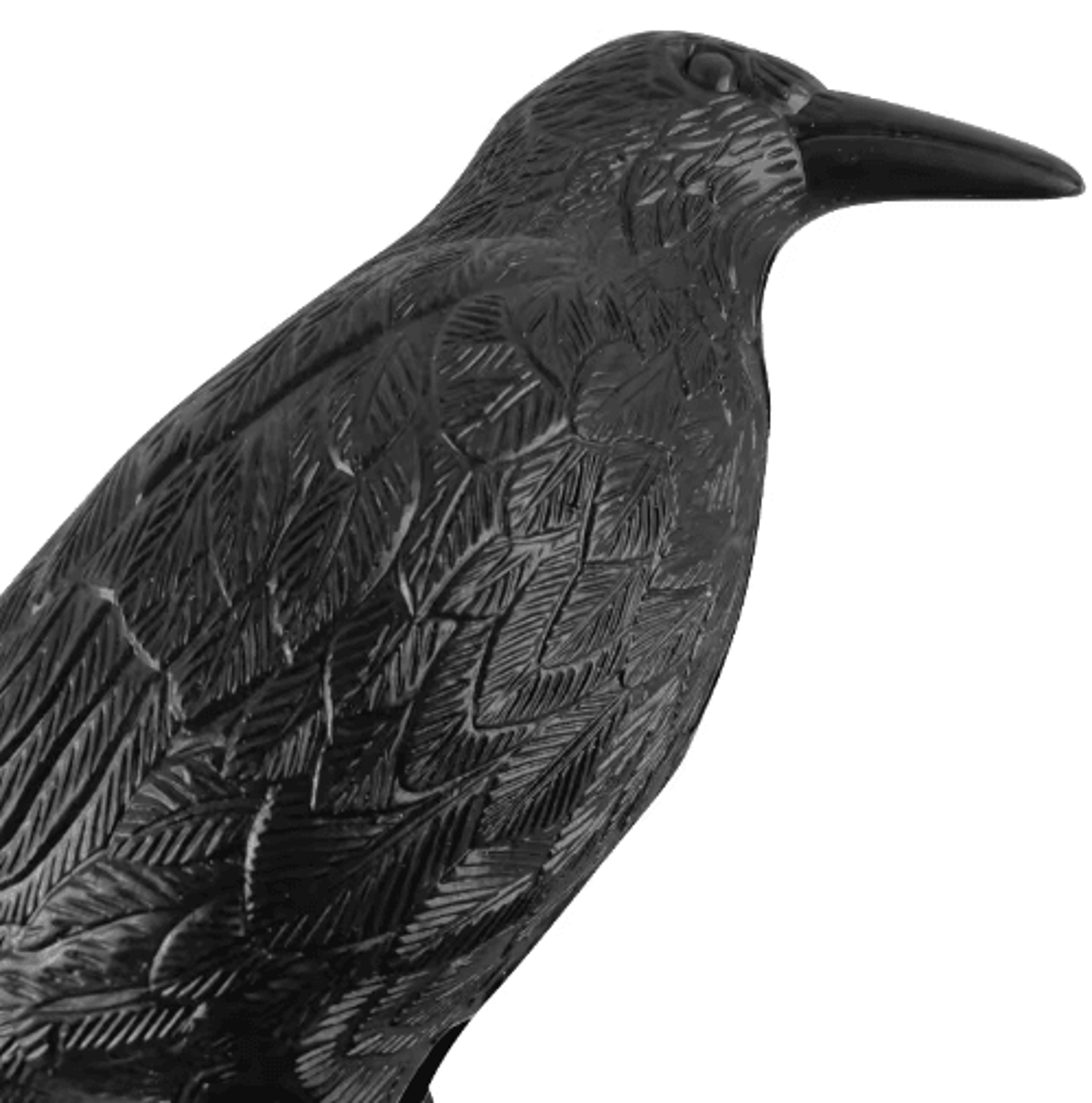 Realistic Black Raven Crow Decoy  Scary Bird Prop For Garden Halloween  Party Decoration 3