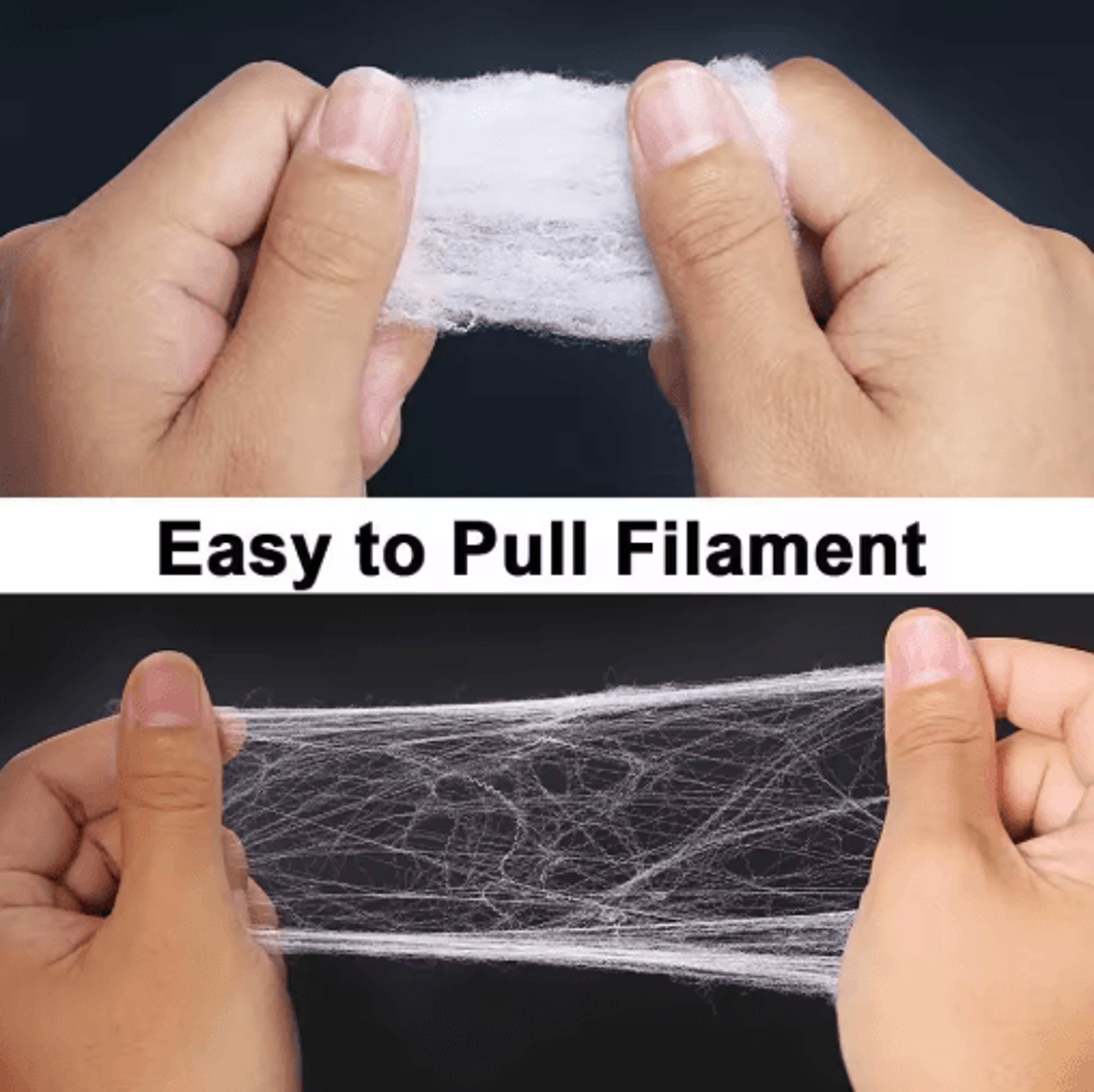 White Stretchy Halloween Spider Web  Artificial Cobweb For Haunted House  Scary Party Decor 8