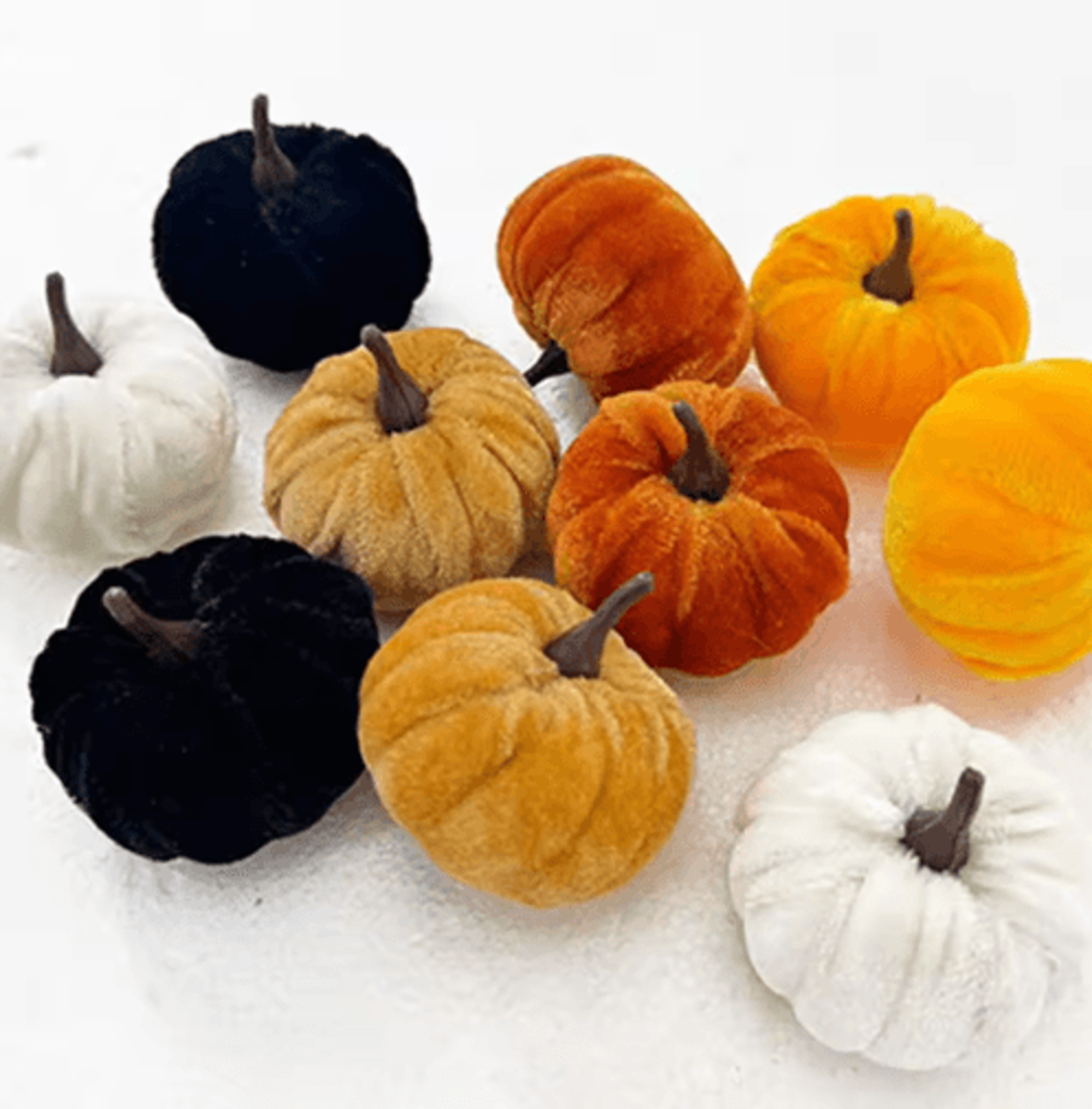 5Piece Mini Artificial Pumpkin Set  5cm Foam Halloween Desktop  Table Decorations 8