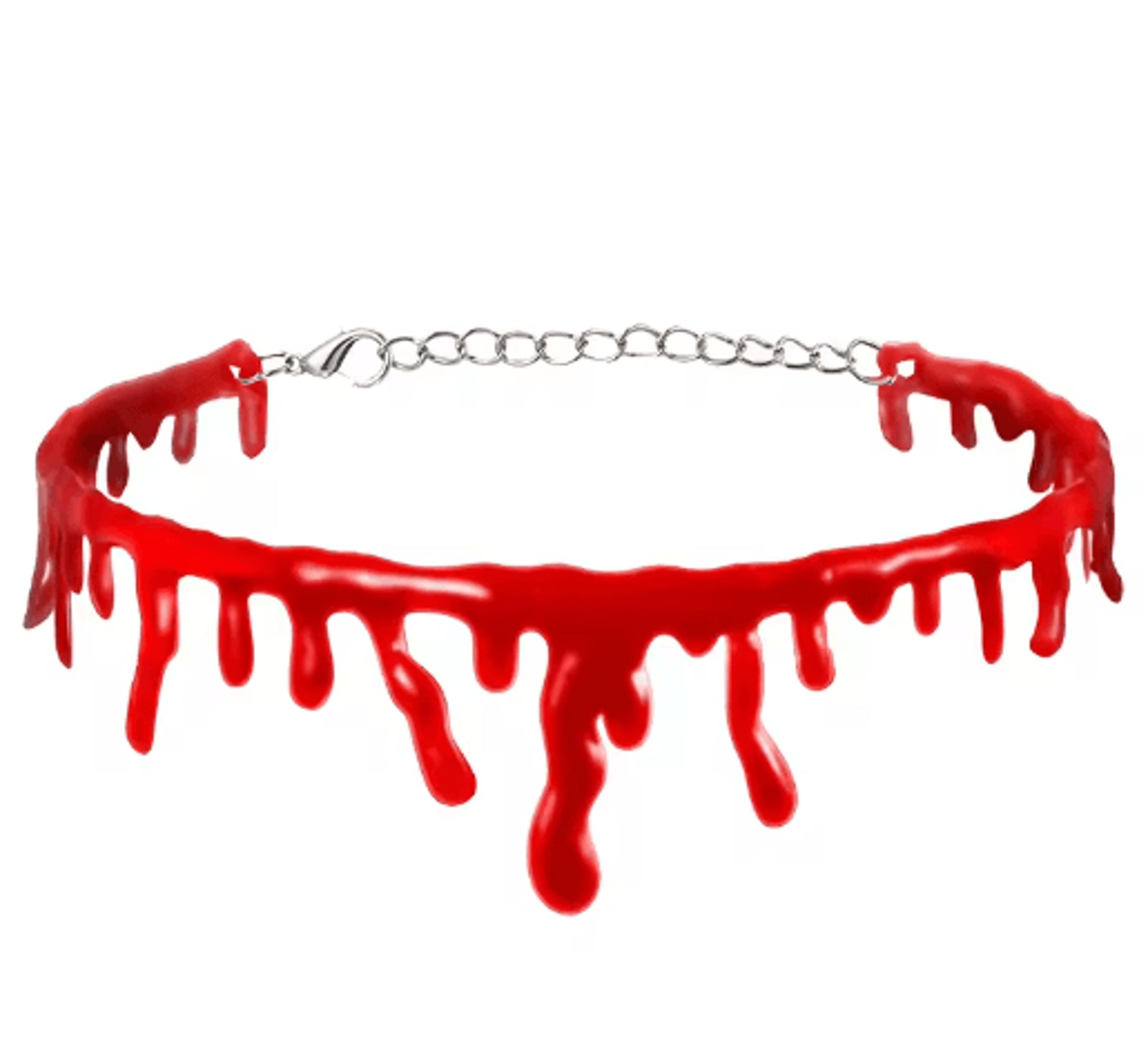 Halloween Dripping Blood Necklace  Vampire Bloody Choker For Horror Cosplay  Costume Parties 1