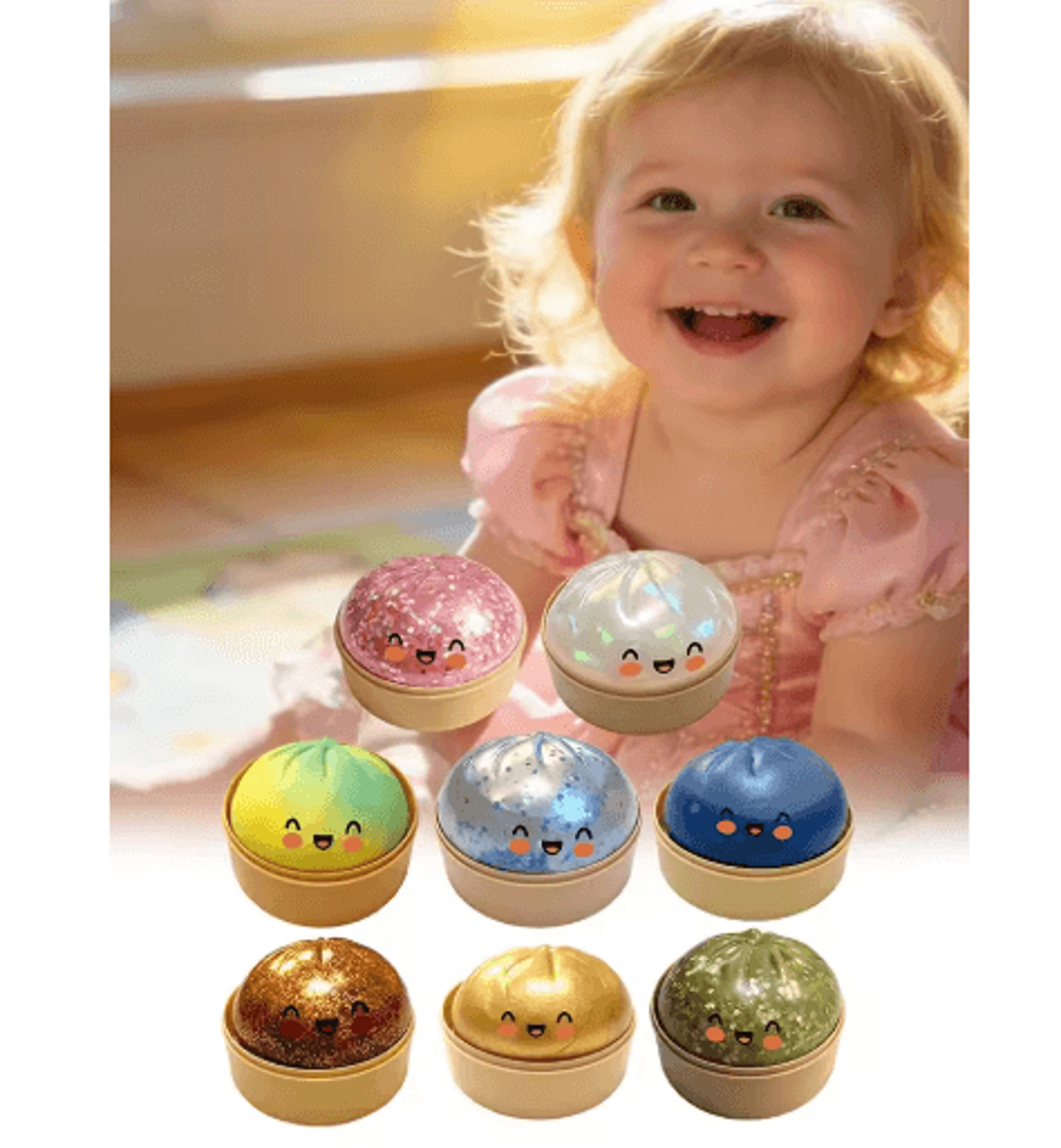 Simulation Dumpling Squishy Toy  Soft SlowRebound Stress Relief Squeeze Ball For Kids  Adults 11