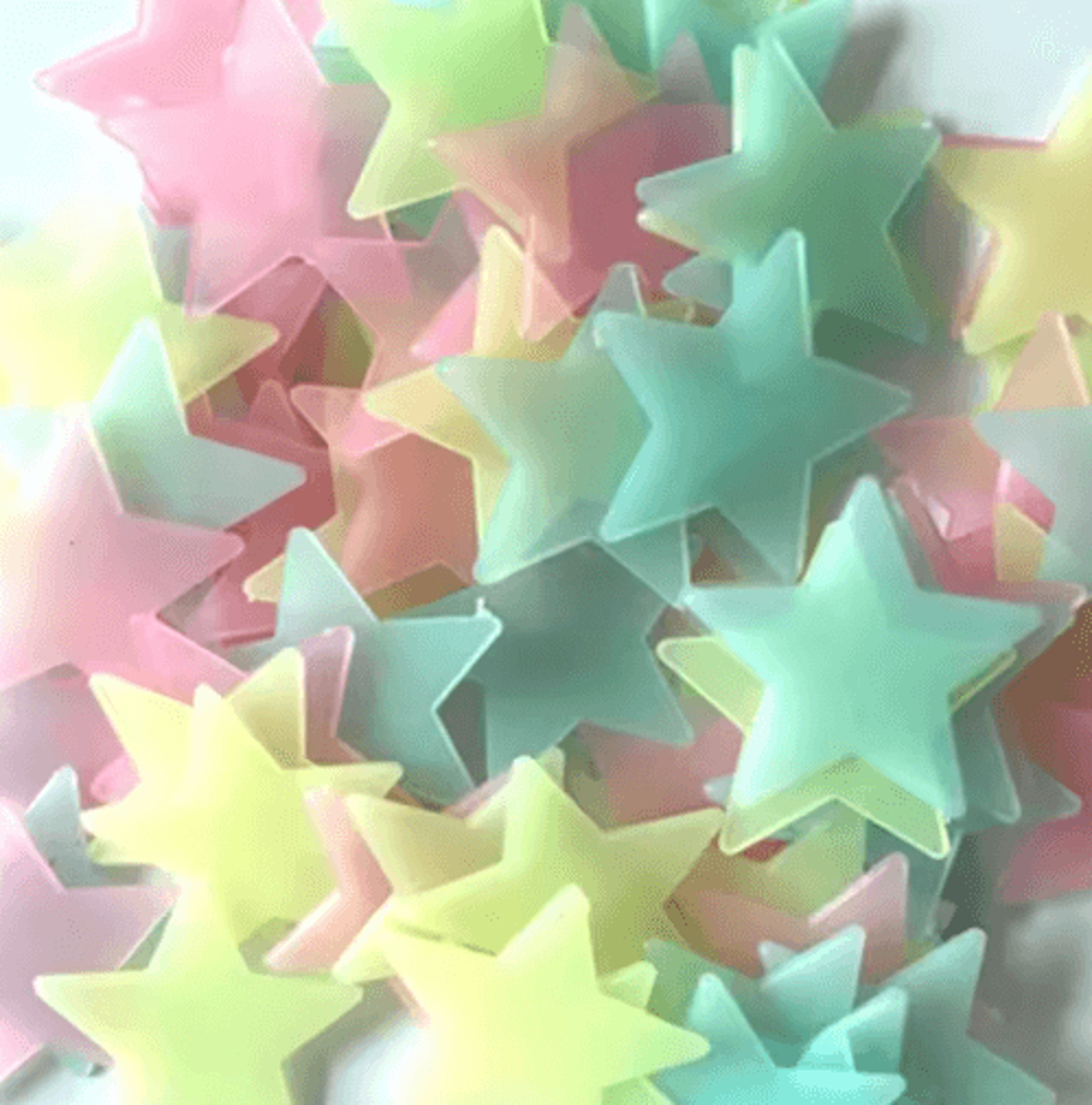 100Piece GlowintheDark Star Stickers  Fluorescent Ceiling  Wall Decor For Kids Bedrooms 4