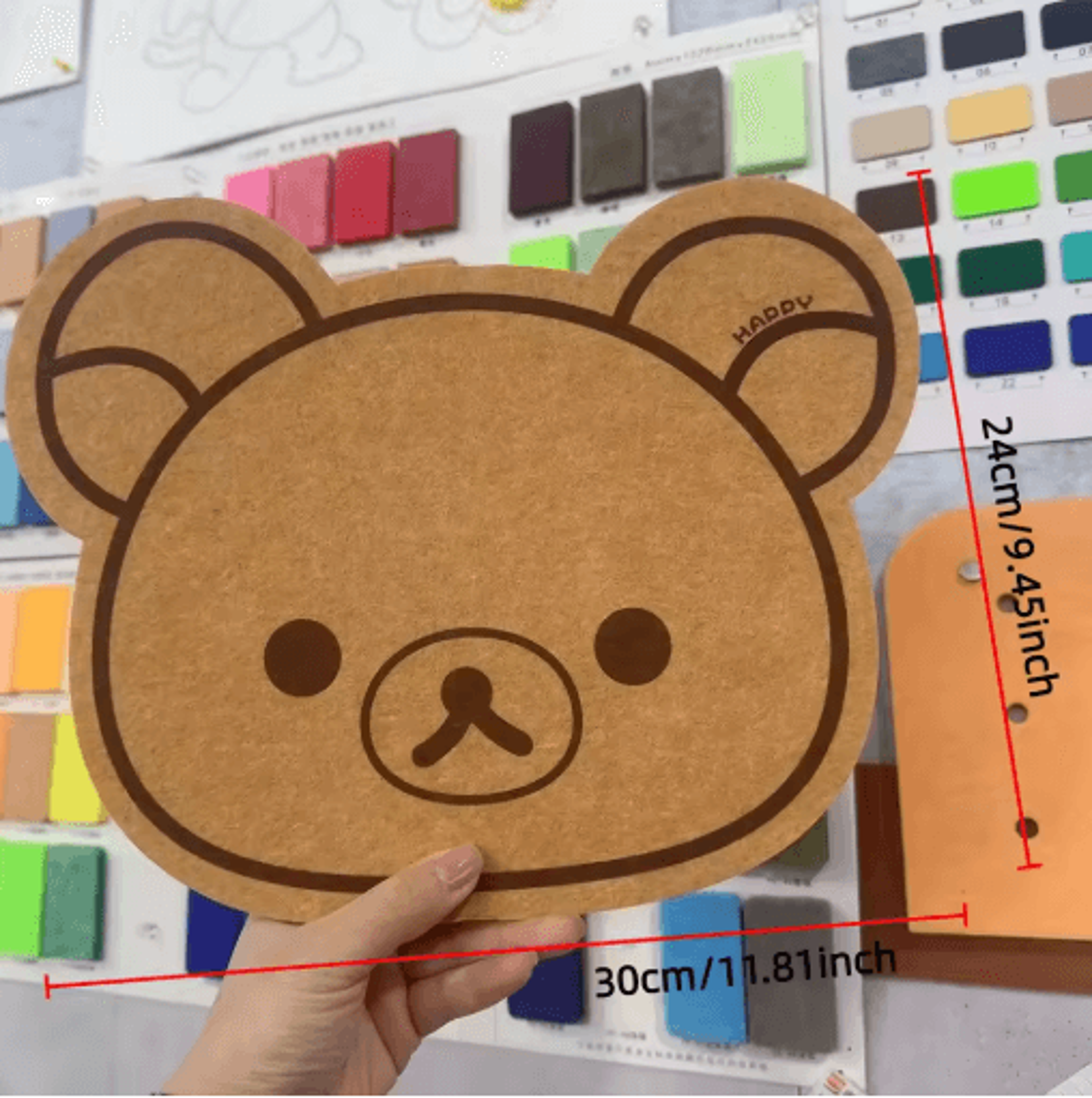 Cartoon Bear Felt Wall Board  Cute Felt Poster  Wall Decoration For Kids Bedroom And Playroom 2