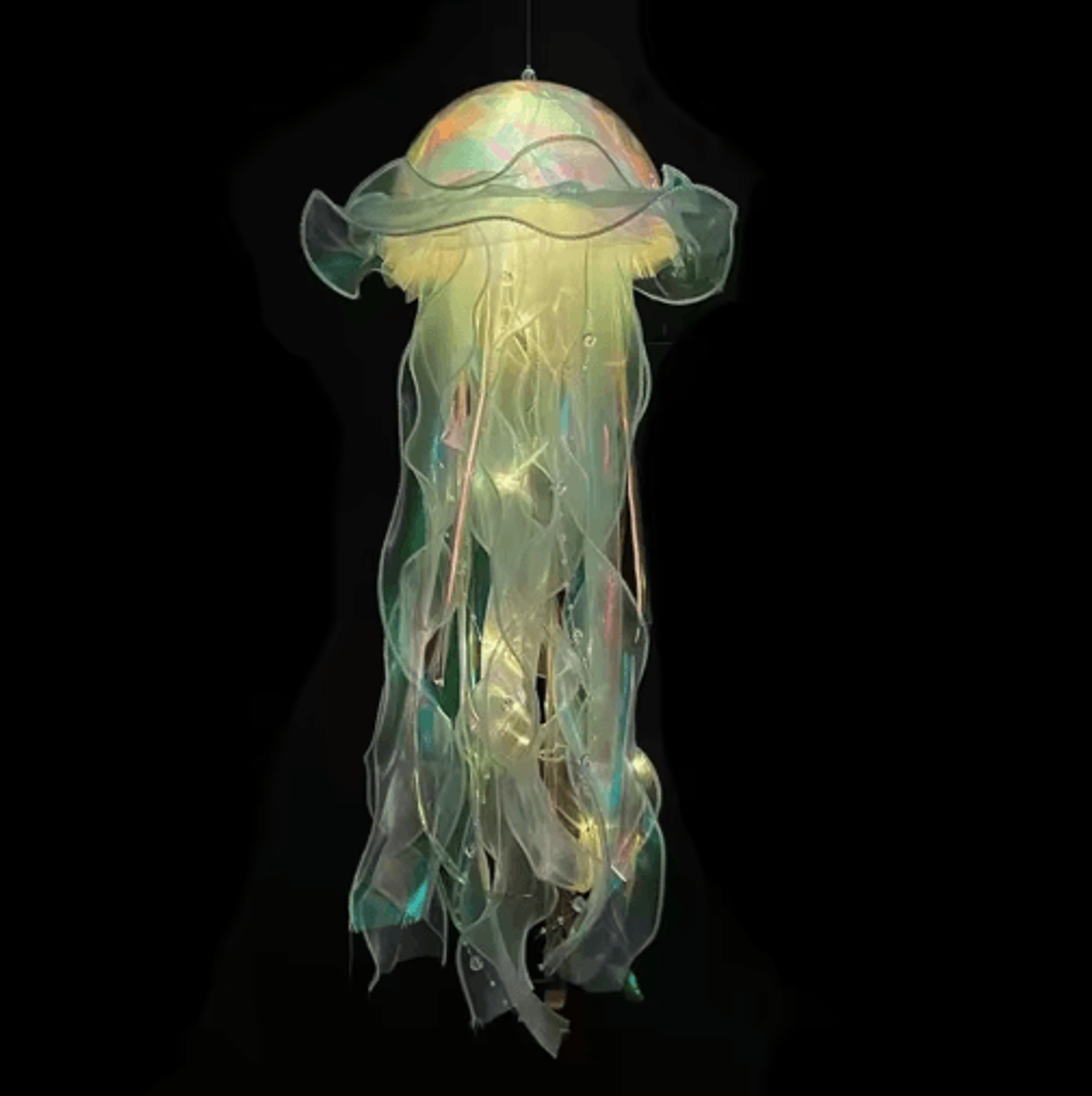 DIY Colorful Jellyfish Lantern  UndertheSea Mermaid Bedroom Atmosphere Lamp  Party Decoration 2