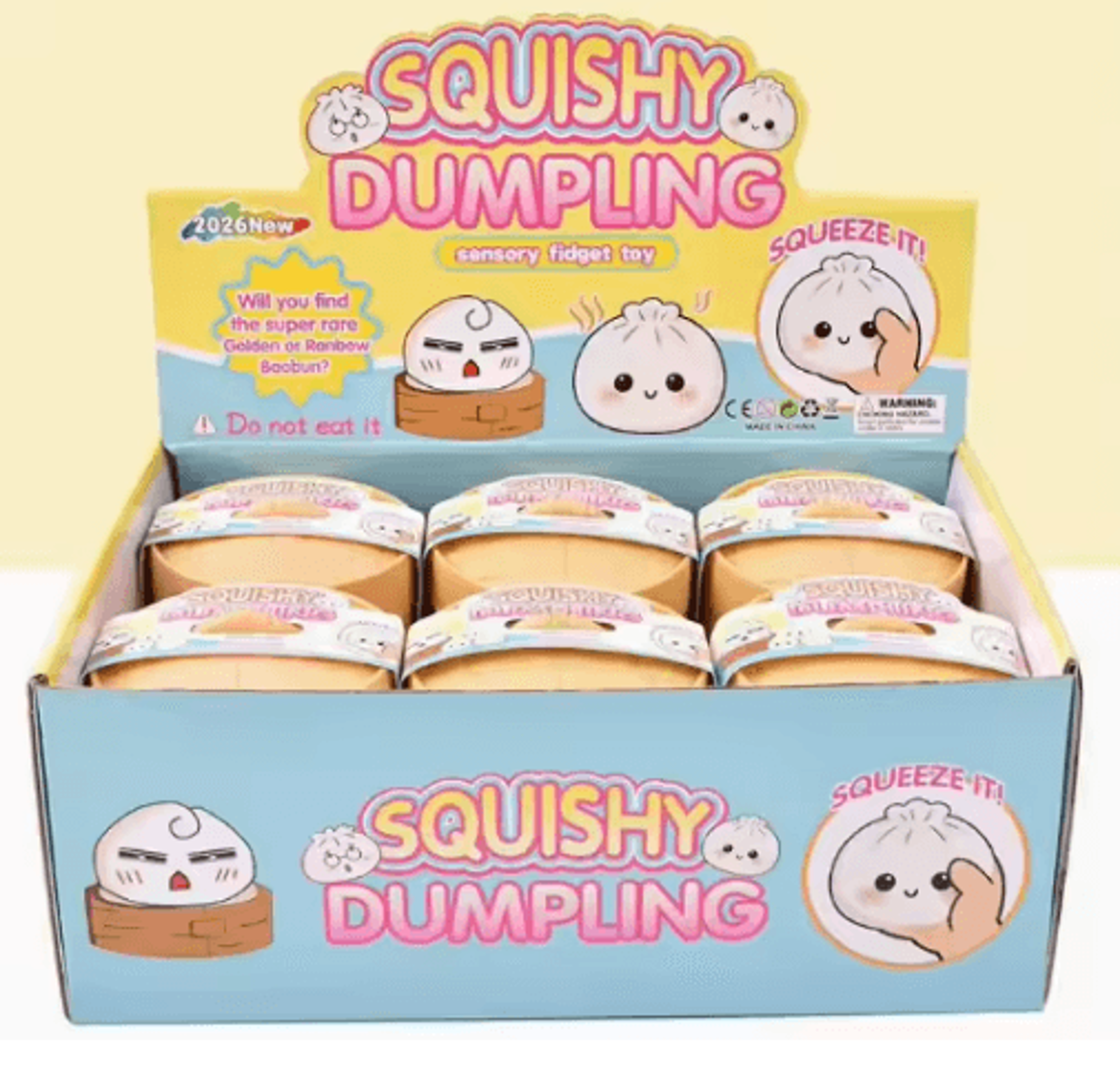 Flashing Dumpling Squishy Toy  Soft SlowRebound LightUp Sensory Squeeze Ball For Kids  Adults 1