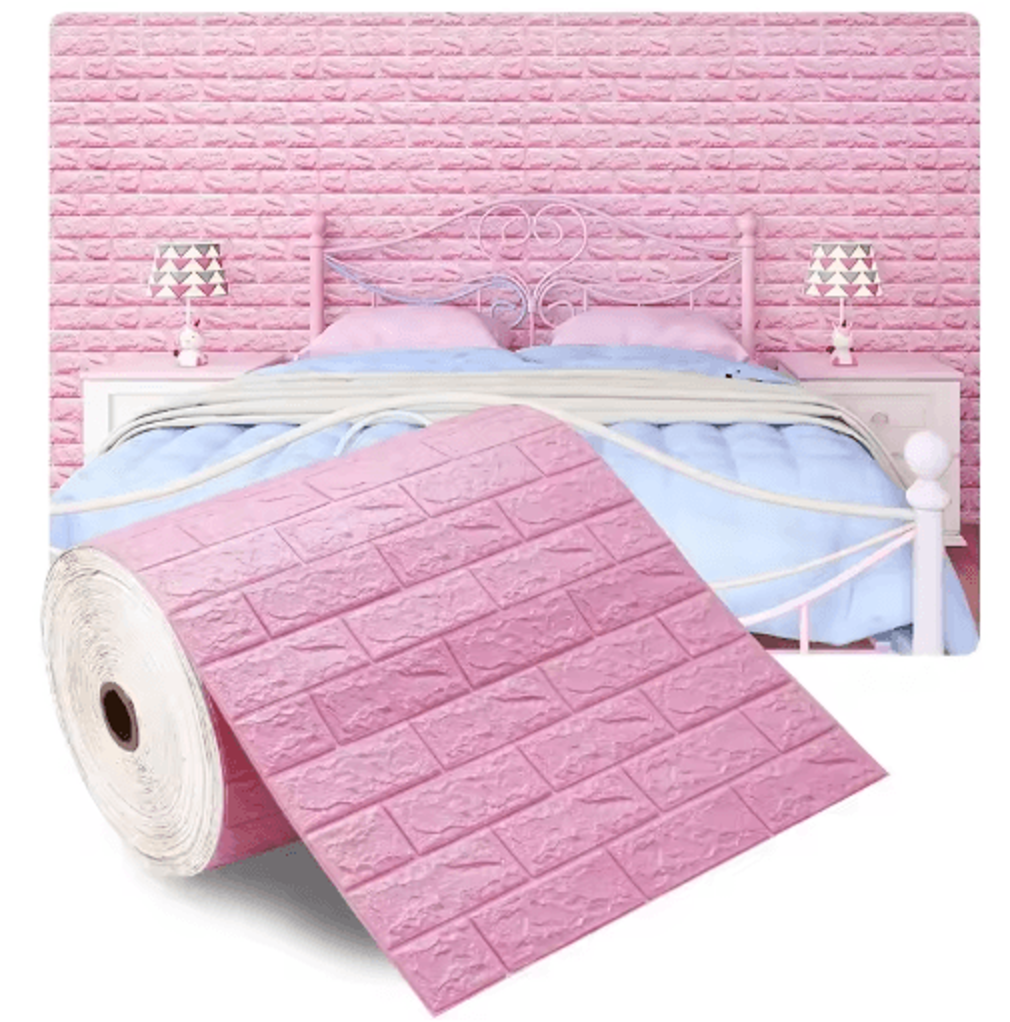 3D Antique Brick SelfAdhesive Wallpaper  70cm Waterproof Foam Wall Sticker For Living Room  Bedroom 12