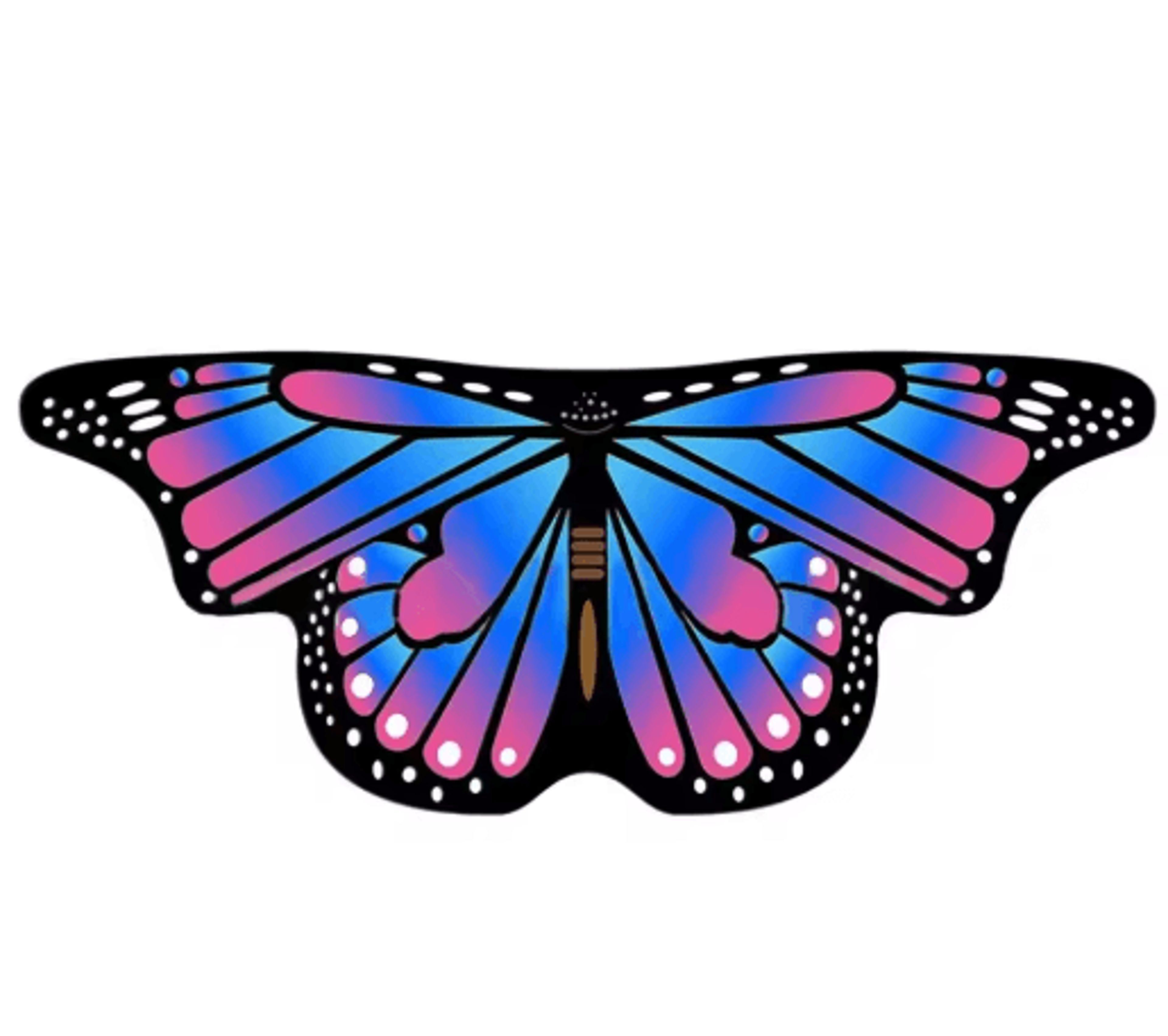 Colorful Butterfly Wings Cape For Kids  Girls Fairy Pixie Shawl Cloak Costume For DressUp  Parties 10