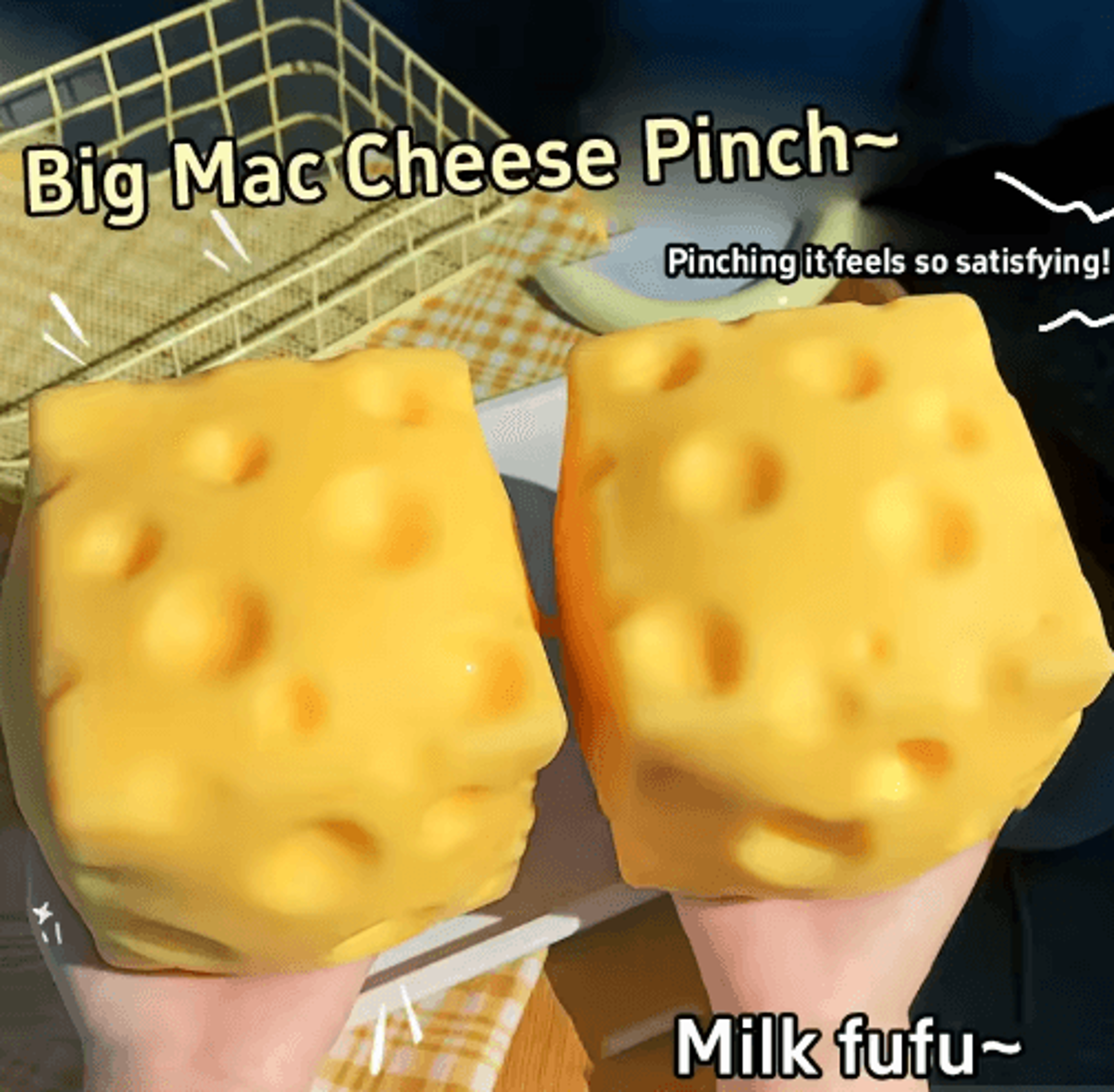 5cm Cheese Squishy Fidget Toy  Soft SlowRebound Shapeable Squeeze Ball  Funny Adult Gift 0