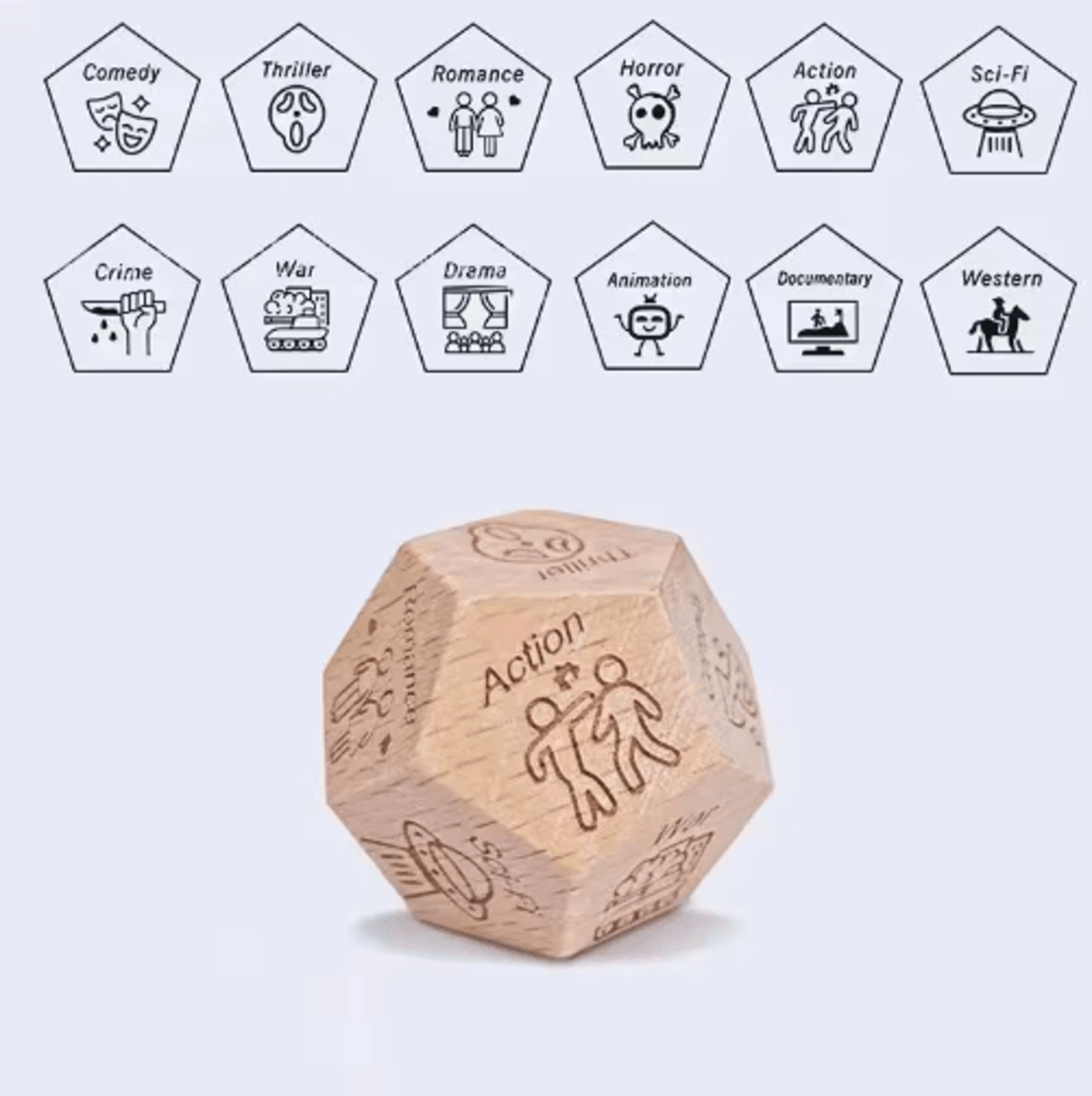 Food Decision Dice For Couples  Fun Date Night Gift For Him  Her 6