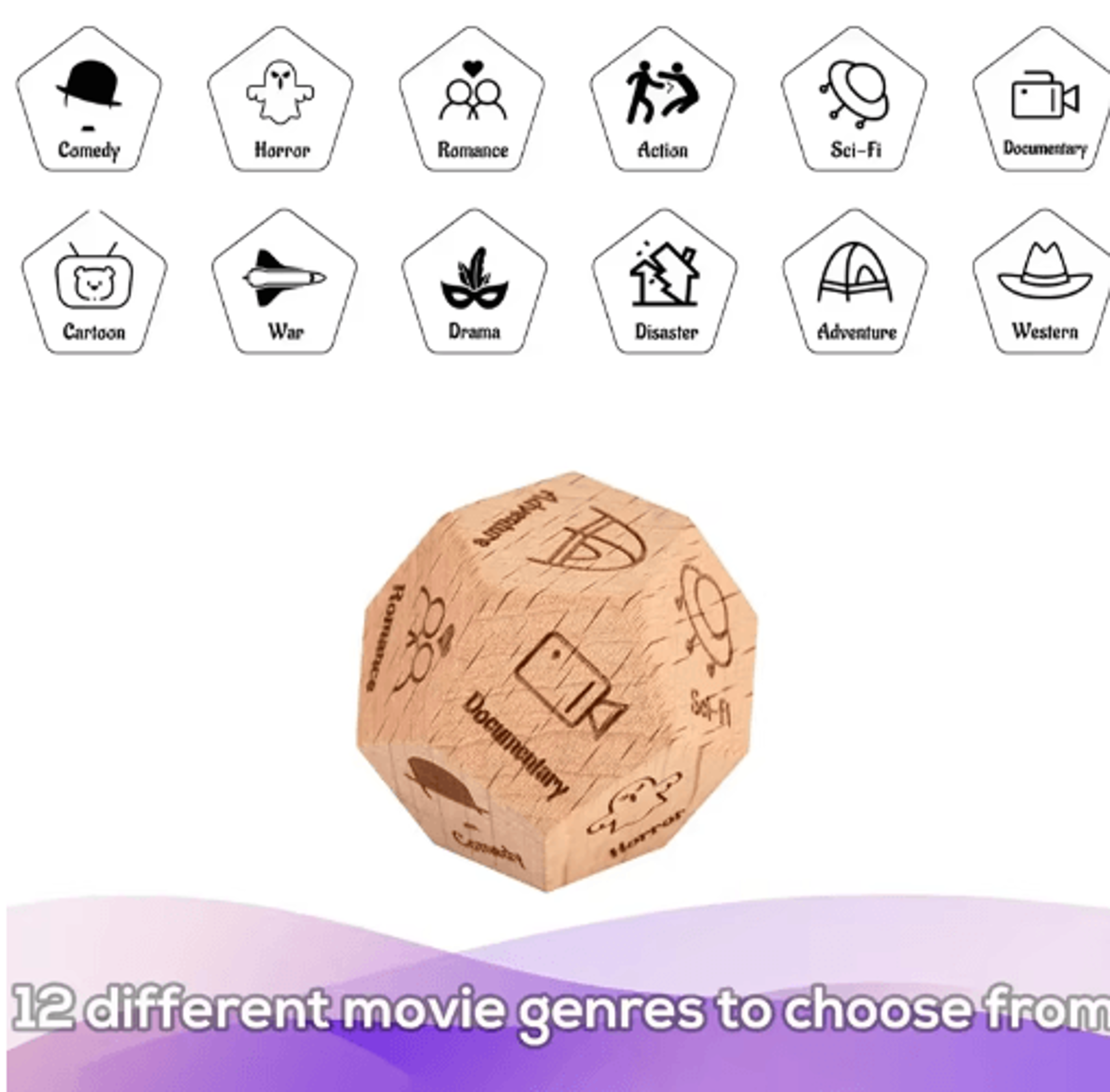 Food Decision Dice For Couples  Fun Date Night Gift For Him  Her 12