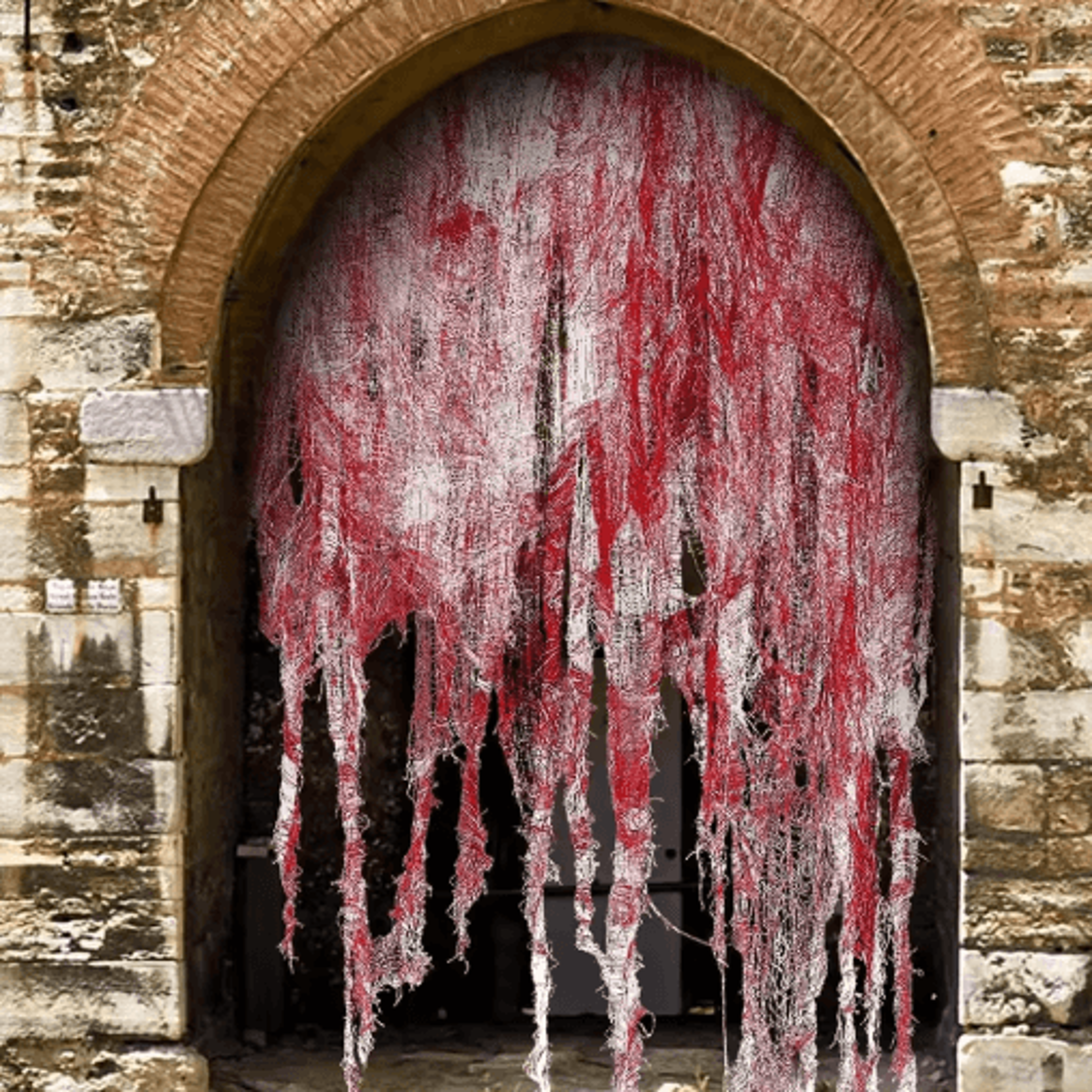 Halloween Bloody Gauze Decoration  Horror Cloth For Haunted House  Doorways 0