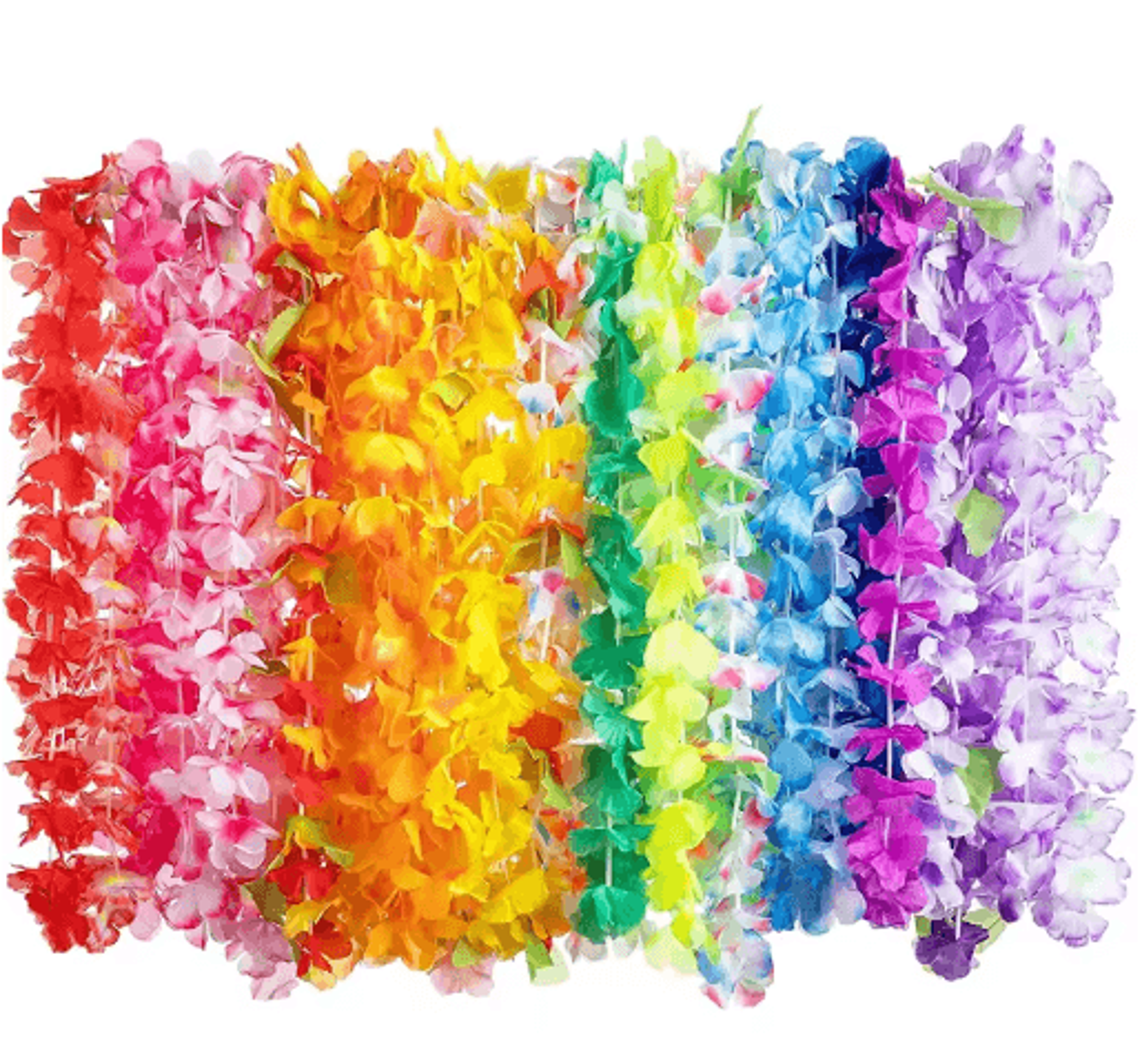 102050PCS Hawaiian Flower Leis  Tropical Luau Party Necklaces 0
