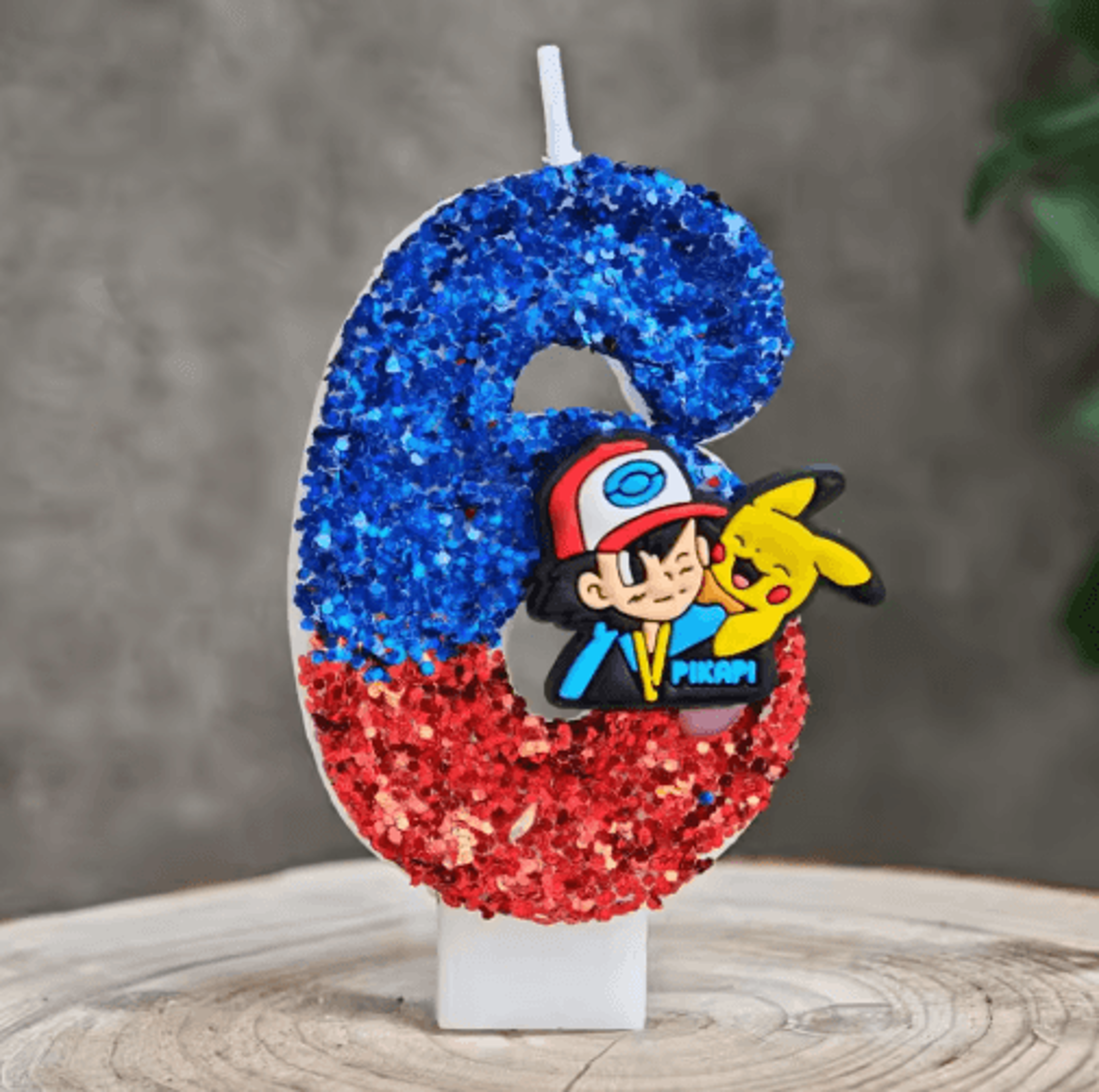 Pokemon Pikachu Birthday Candle  Anime Cake Topper For Kids Parties 4