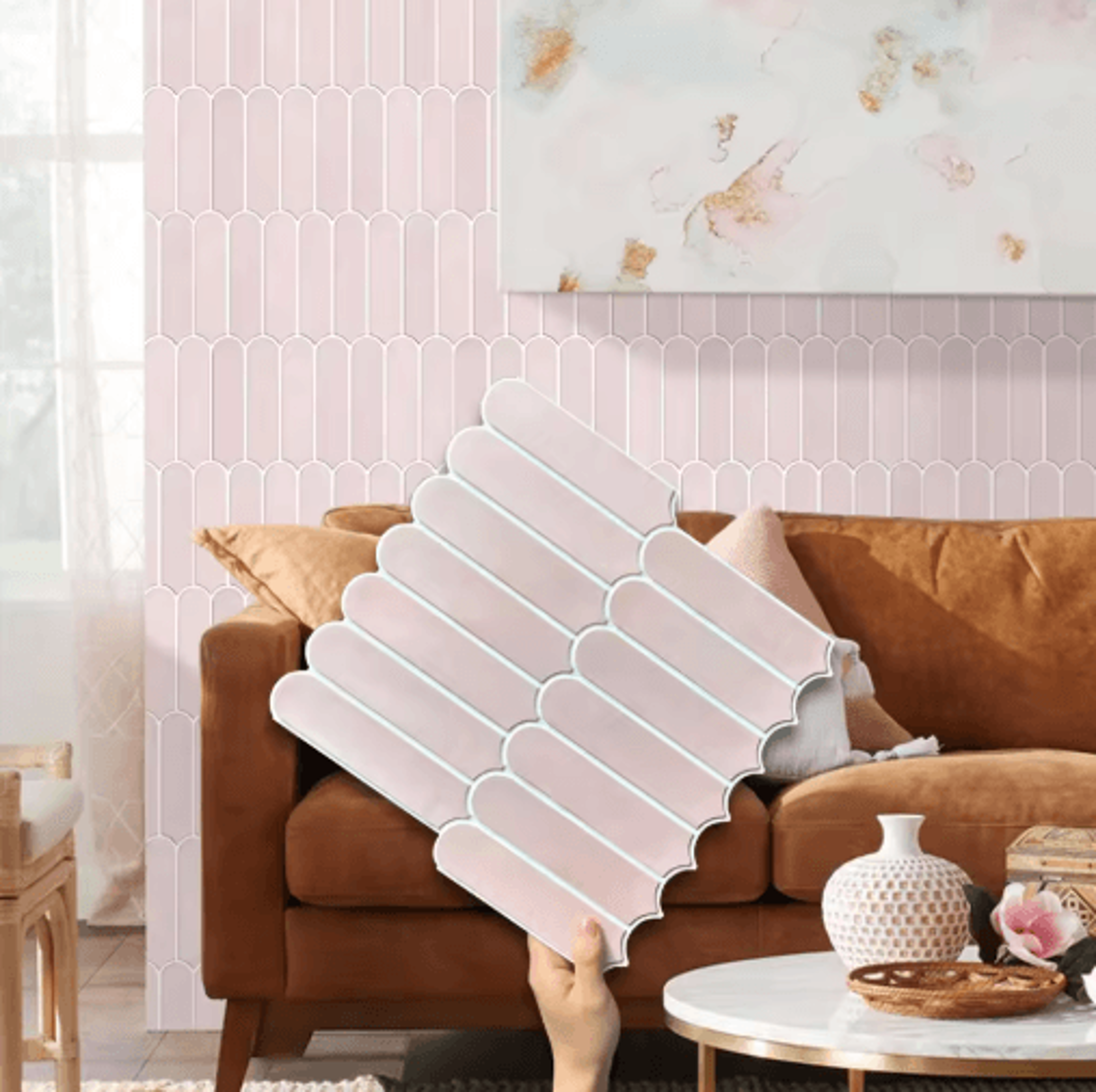 110PCS 3D Peel And Stick Wall Panels  Modern PVC Decorative Wall Stickers 0