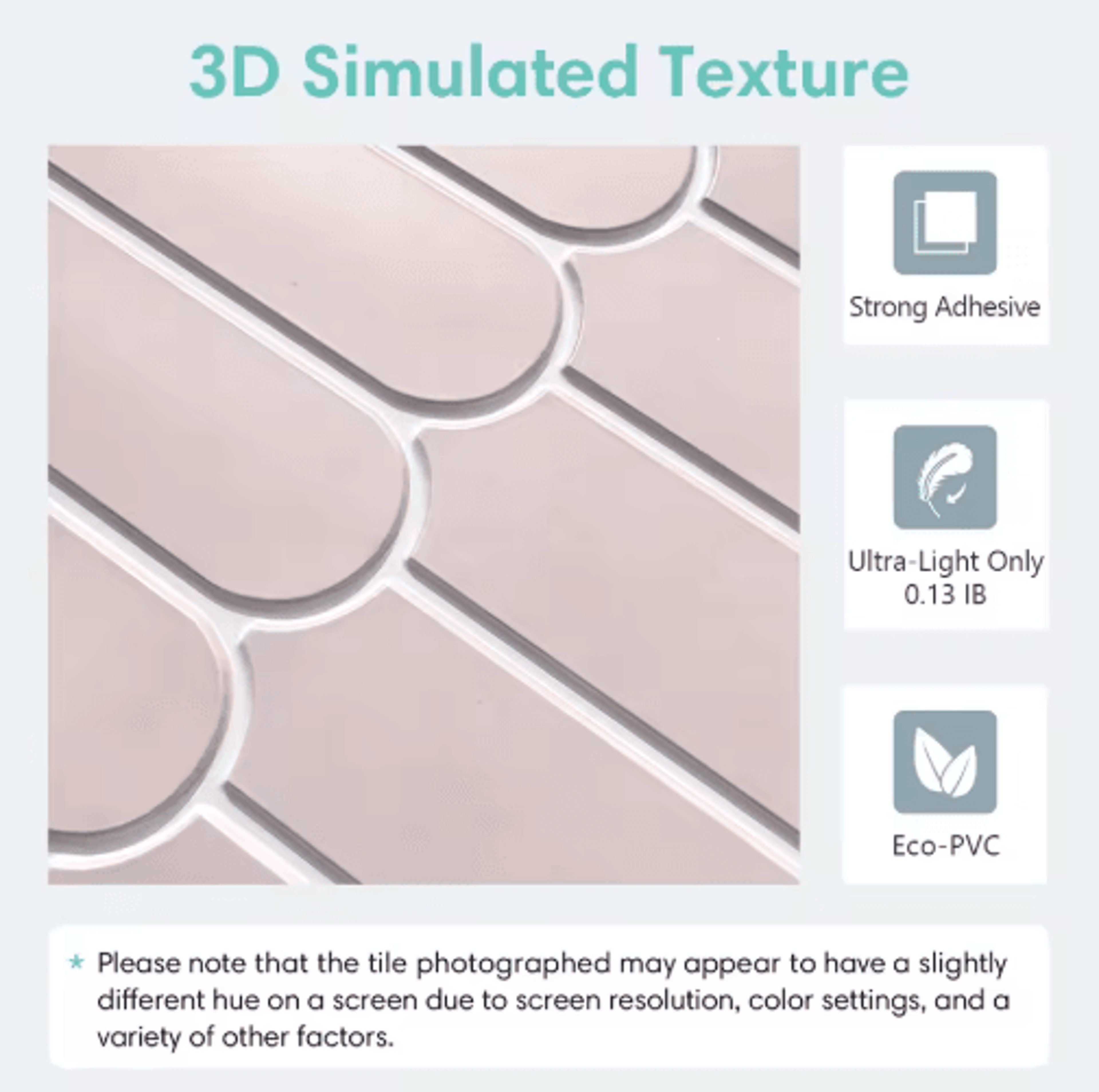 110PCS 3D Peel And Stick Wall Panels  Modern PVC Decorative Wall Stickers 8