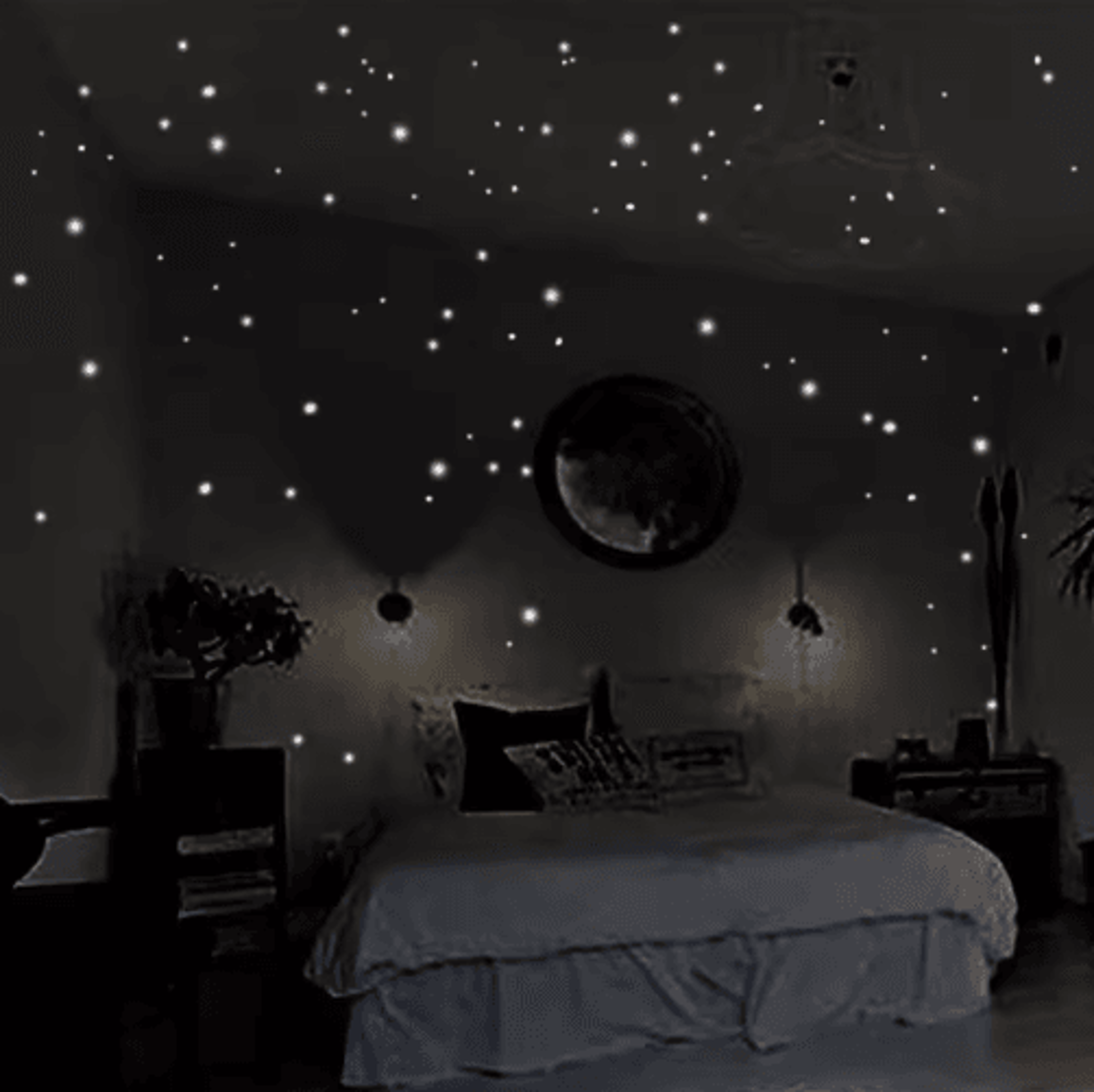 407PCS Glow In The Dark Star Wall Stickers  Luminous Kids Room  Ceiling Decor 0