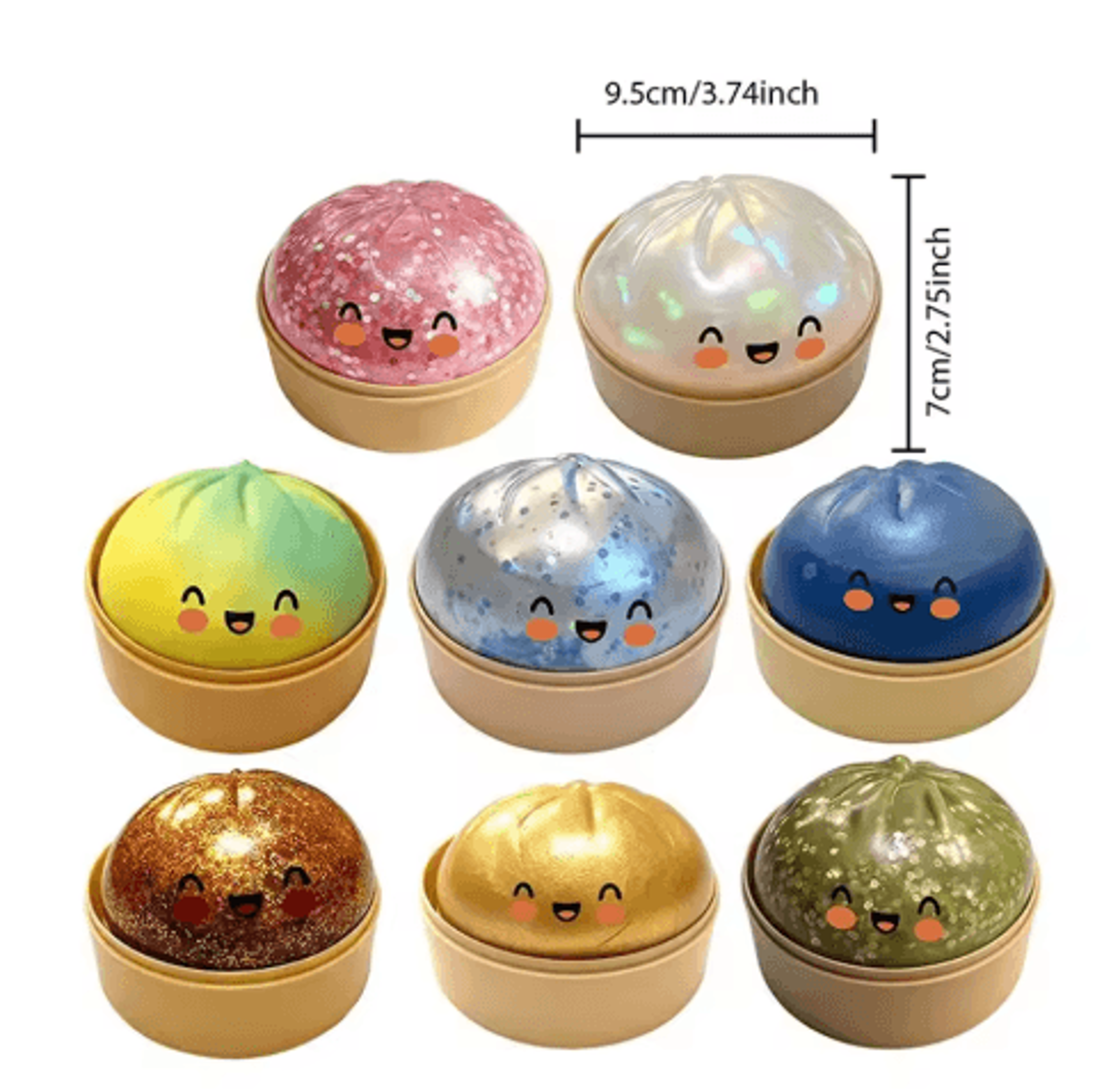 Simulation Dumpling Squishy Toy  Slow Rebound Stress Relief Fidget 0