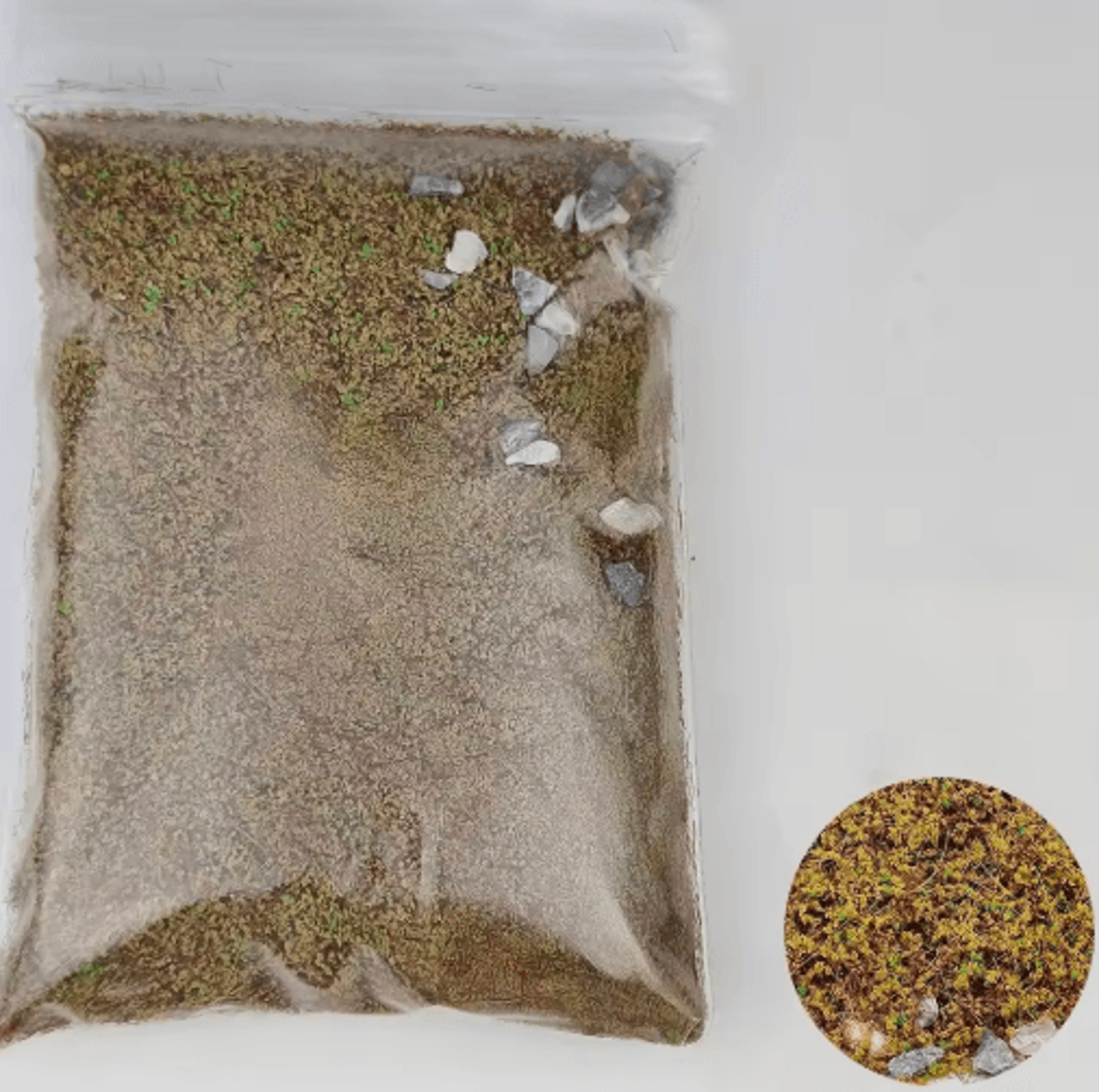 30g Diorama Grass Powder With Stone Mix For Realistic Miniature Scenery 2