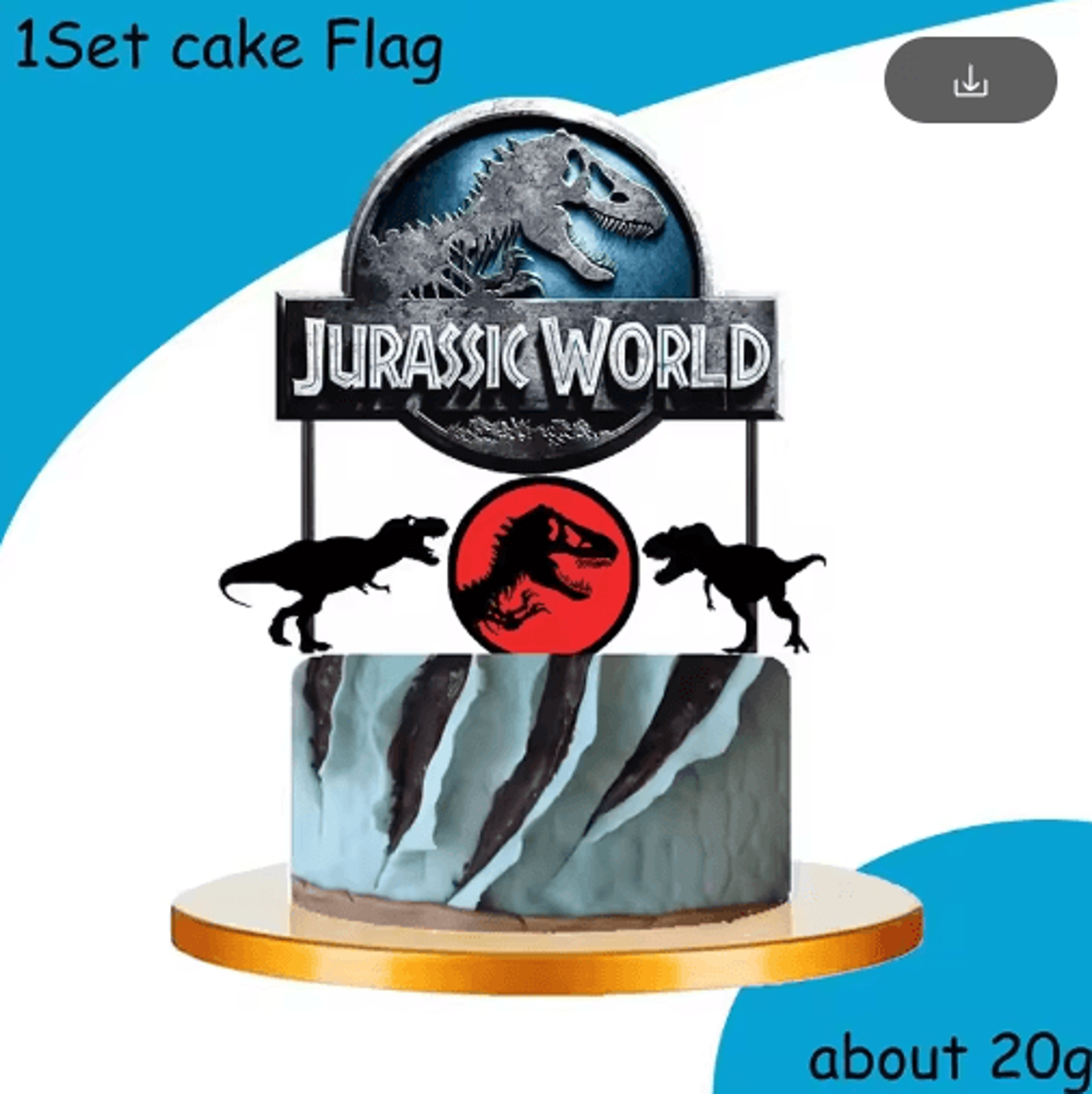 Jurassic Dinosaur Party Tableware Set With Plates Cups And Napkins 20