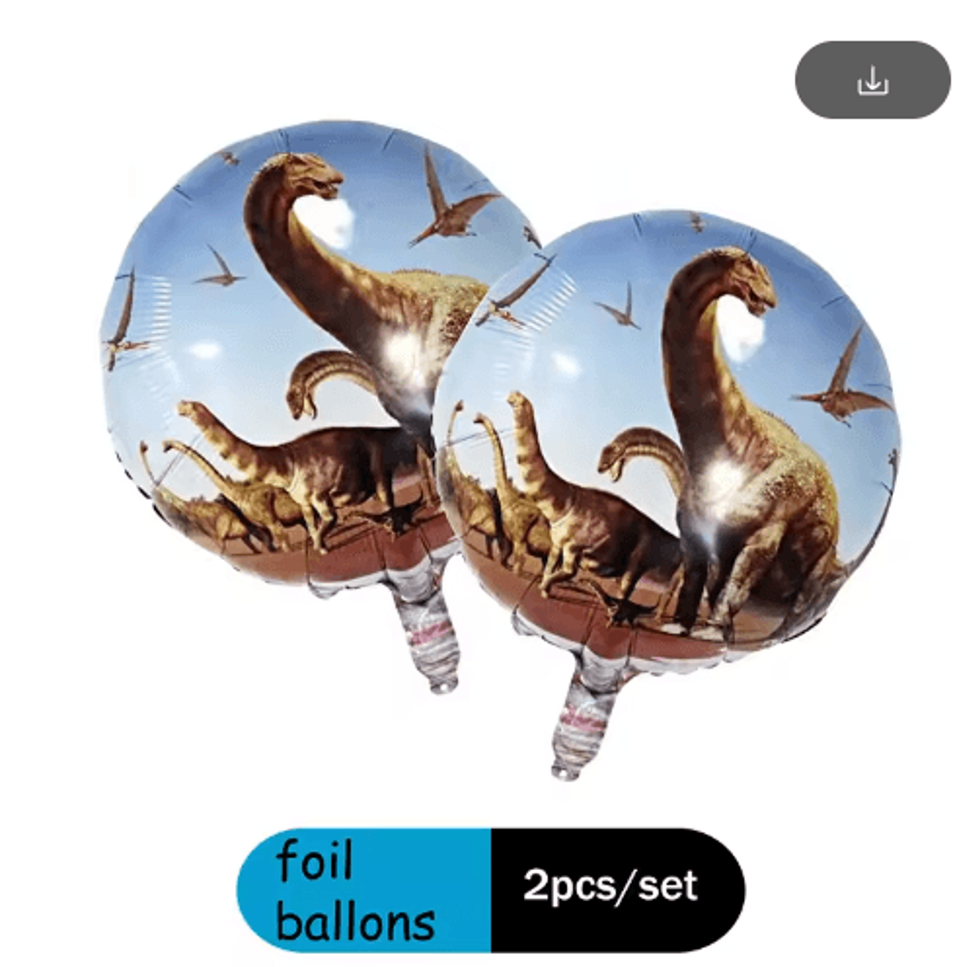 Jurassic Dinosaur Birthday Party Supplies Set With Tableware Balloons And Backdrop 12