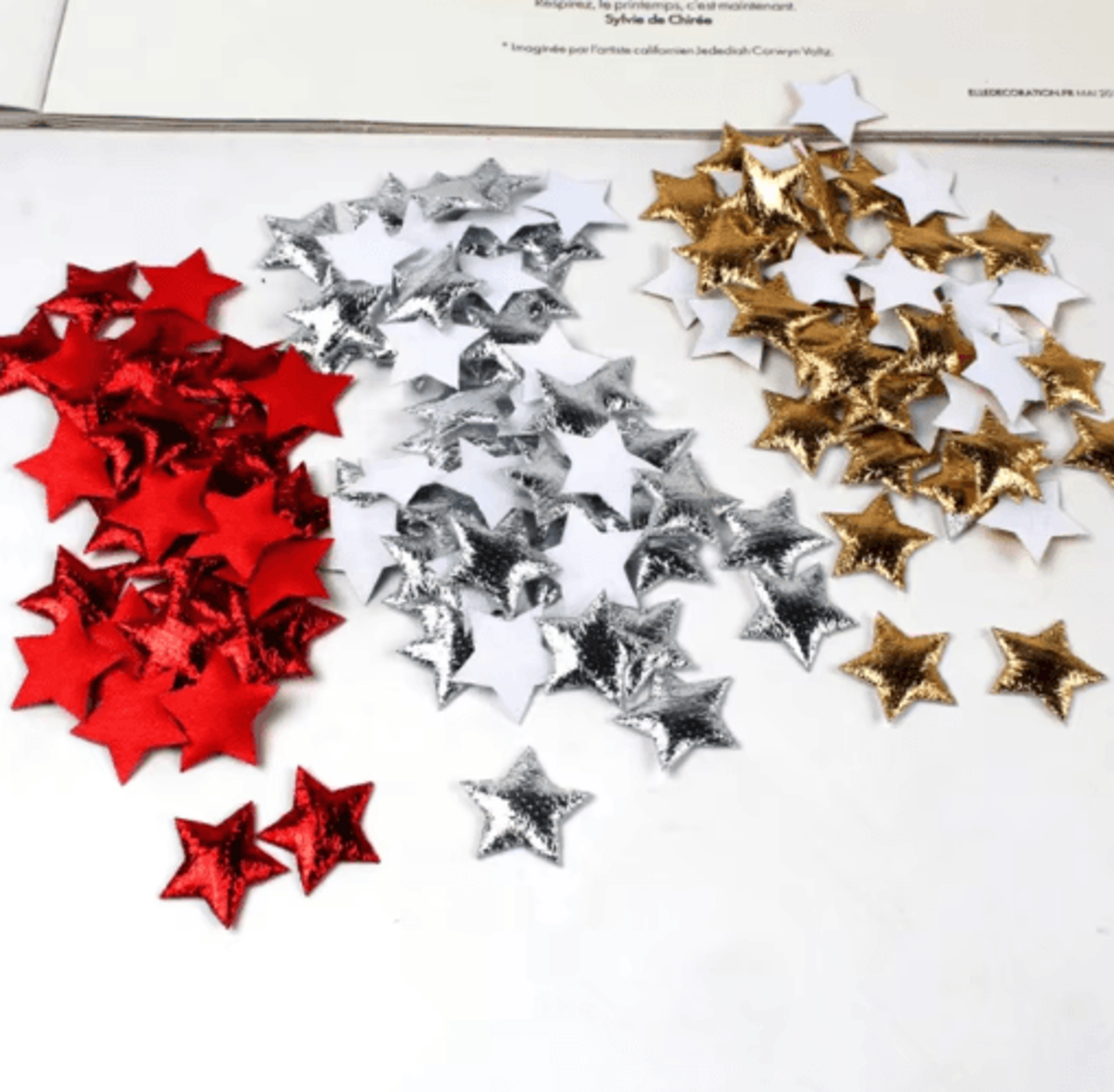 100Piece Gold Foam Stars For Christmas Crafts And Party Decor 2