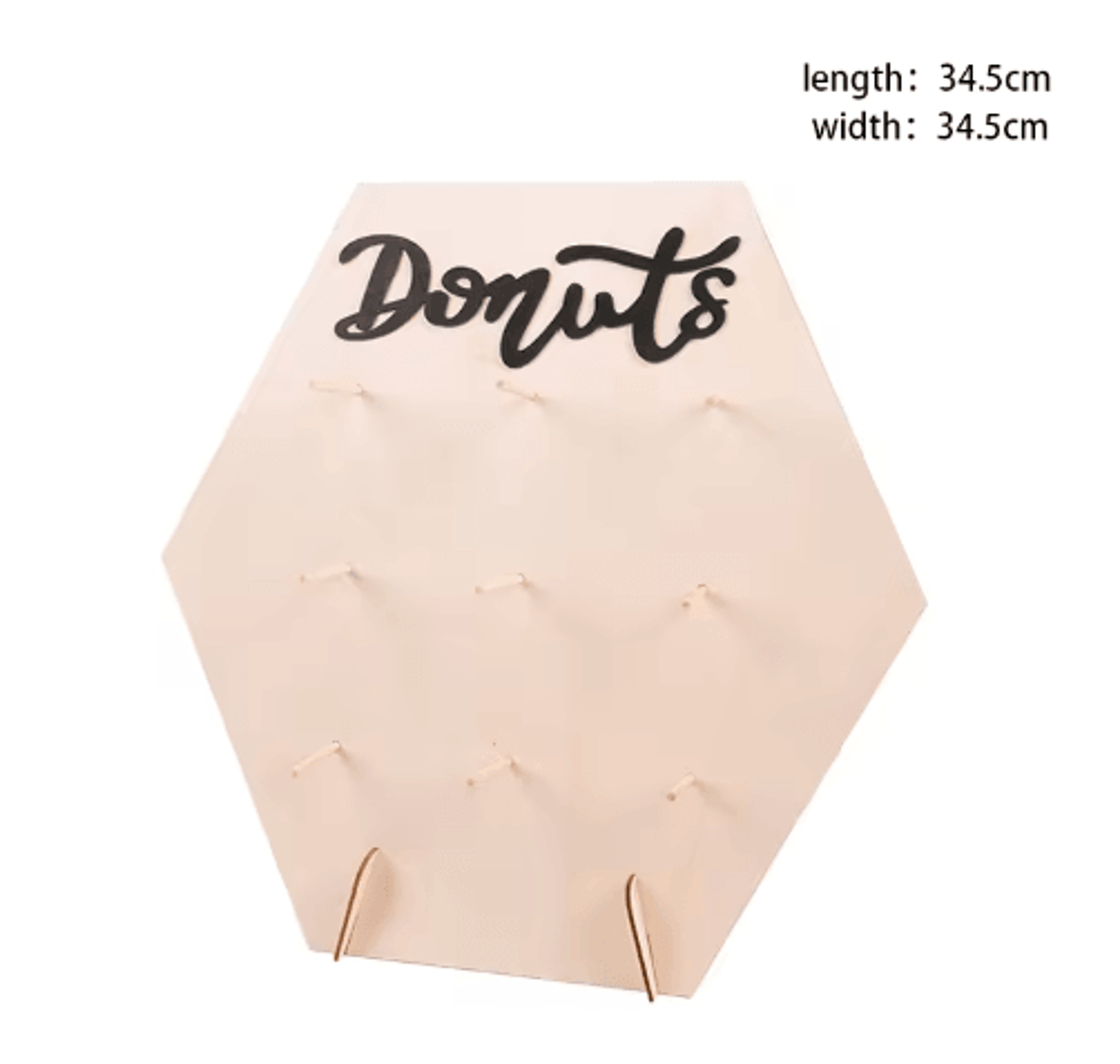 Wooden Donut Stand Dessert Display For Weddings And Parties 3