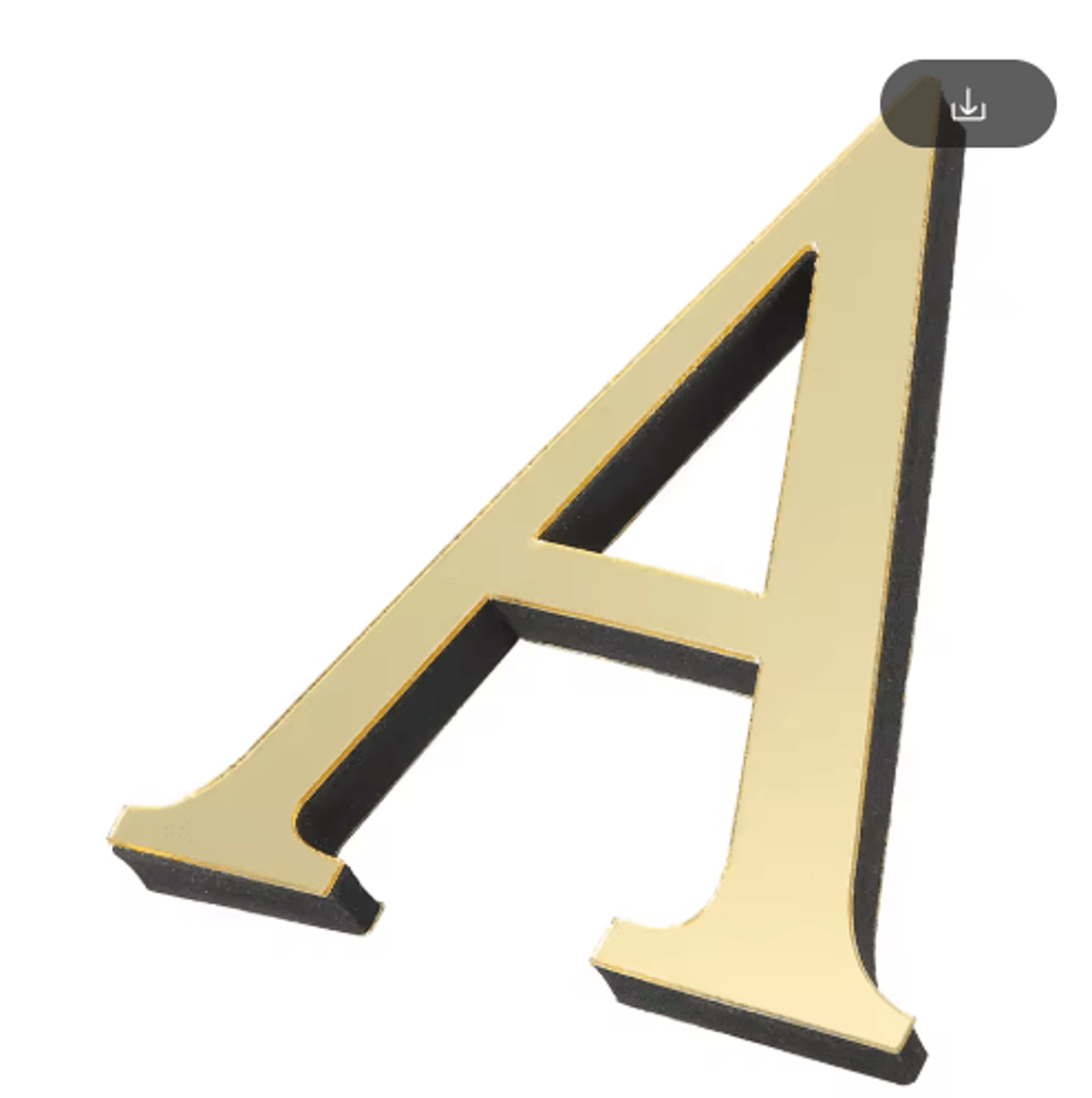 10cm 3D Acrylic Mirror Letter Wall Stickers For Personalized Decor 27