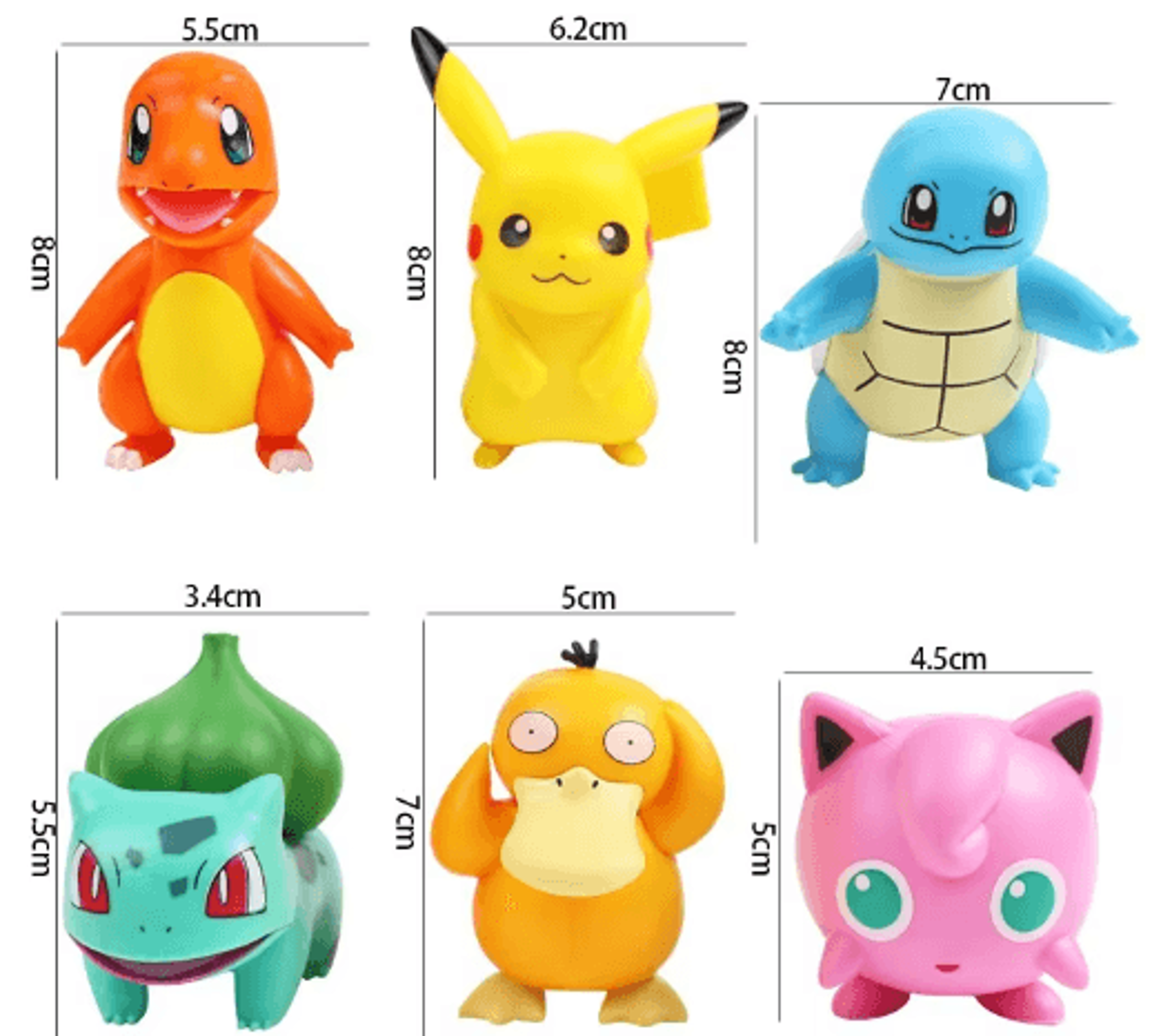 Pokemon Cake Topper Set With Pikachu Figures And Poke Ball Decorations 8