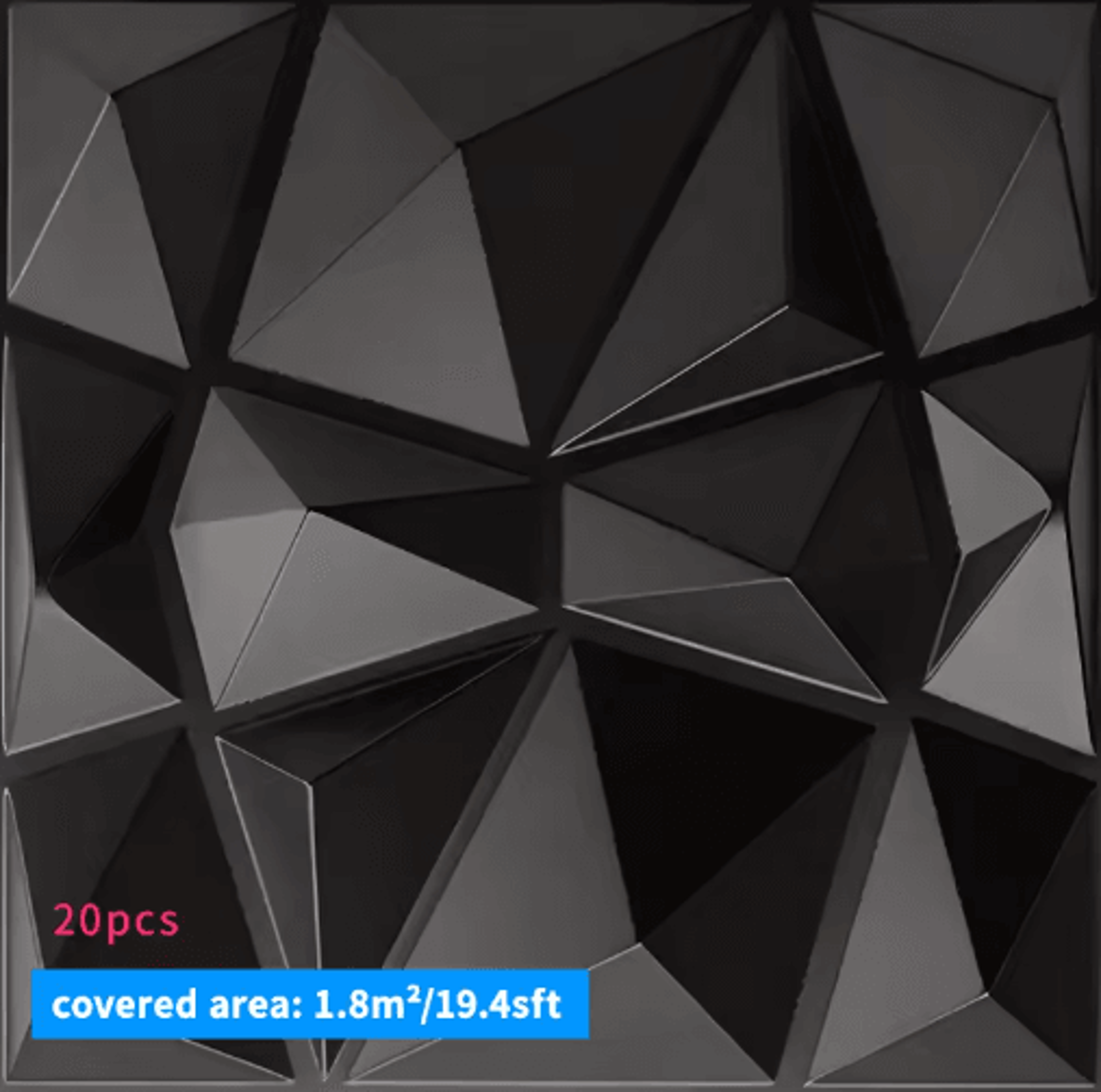 20Piece 30x30cm 3D Wall Panels For Modern Interior Decor 9