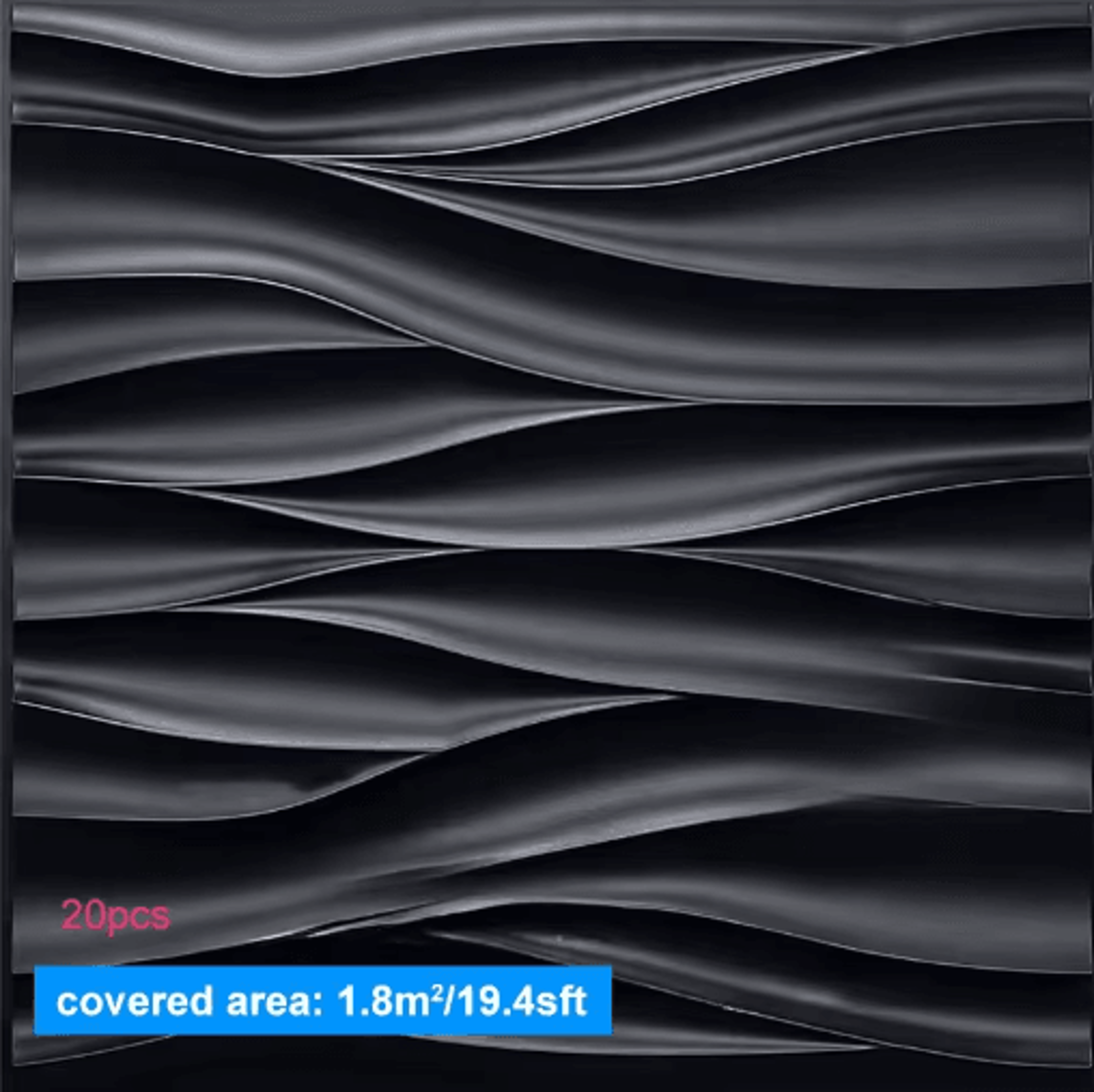 20Piece 30x30cm 3D Wall Panels For Modern Interior Decor 3