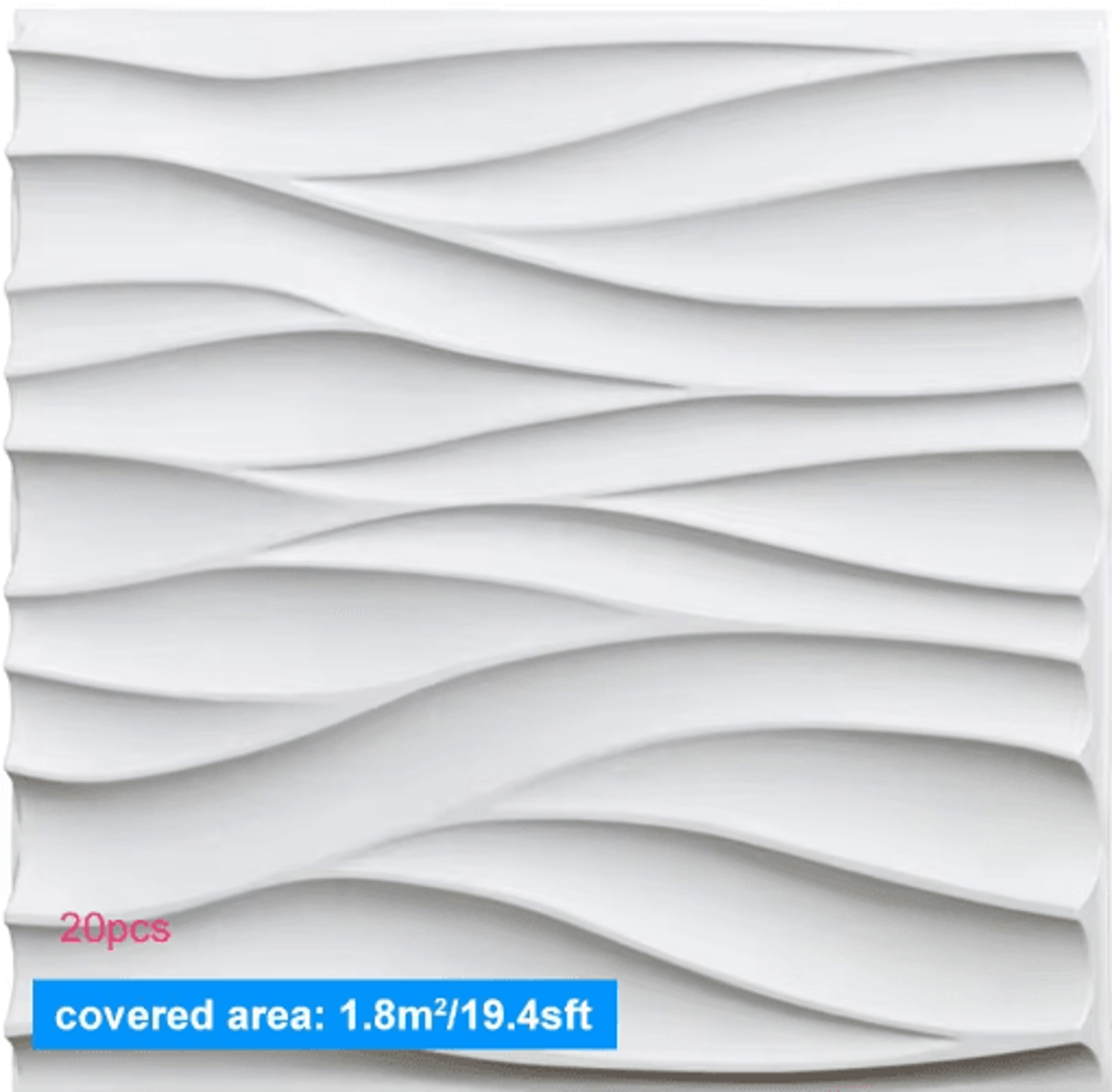 20Piece 30x30cm 3D Wall Panels For Modern Interior Decor 4
