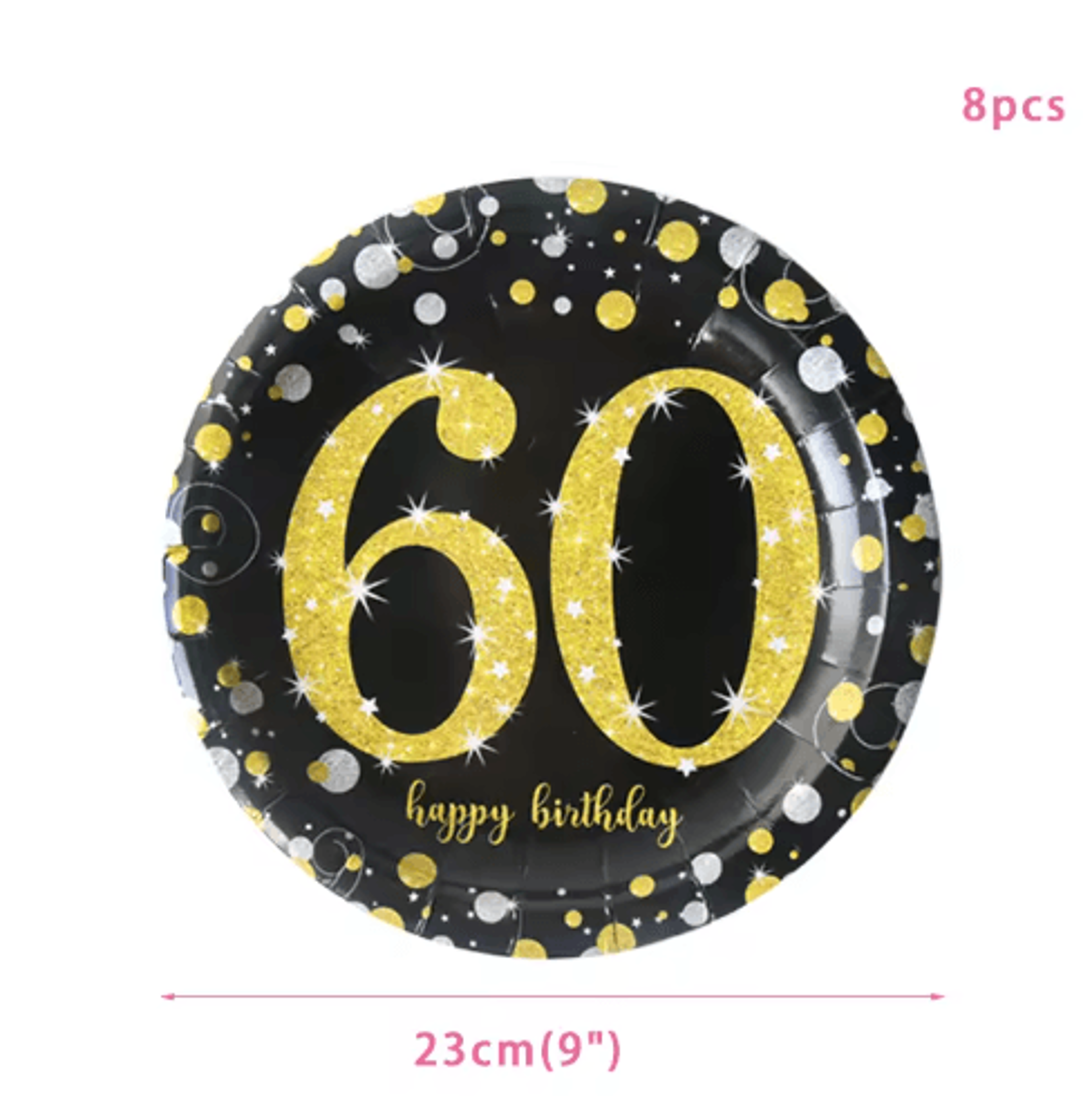 30th 40th 50th 60th Birthday Banner With Number Balloons 29