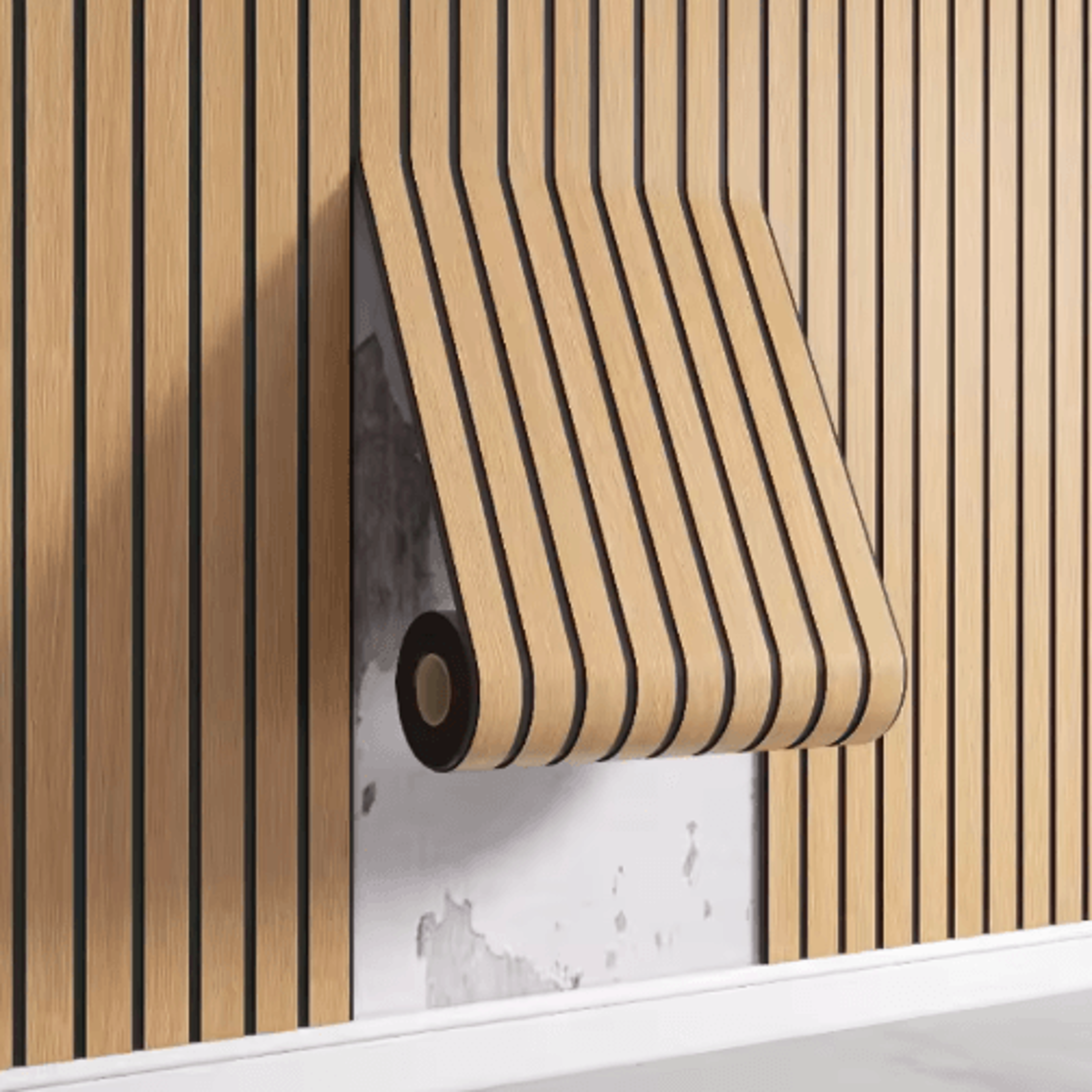 SelfAdhesive 3D Grille Wall Panel Roll For Modern Home Decor 7