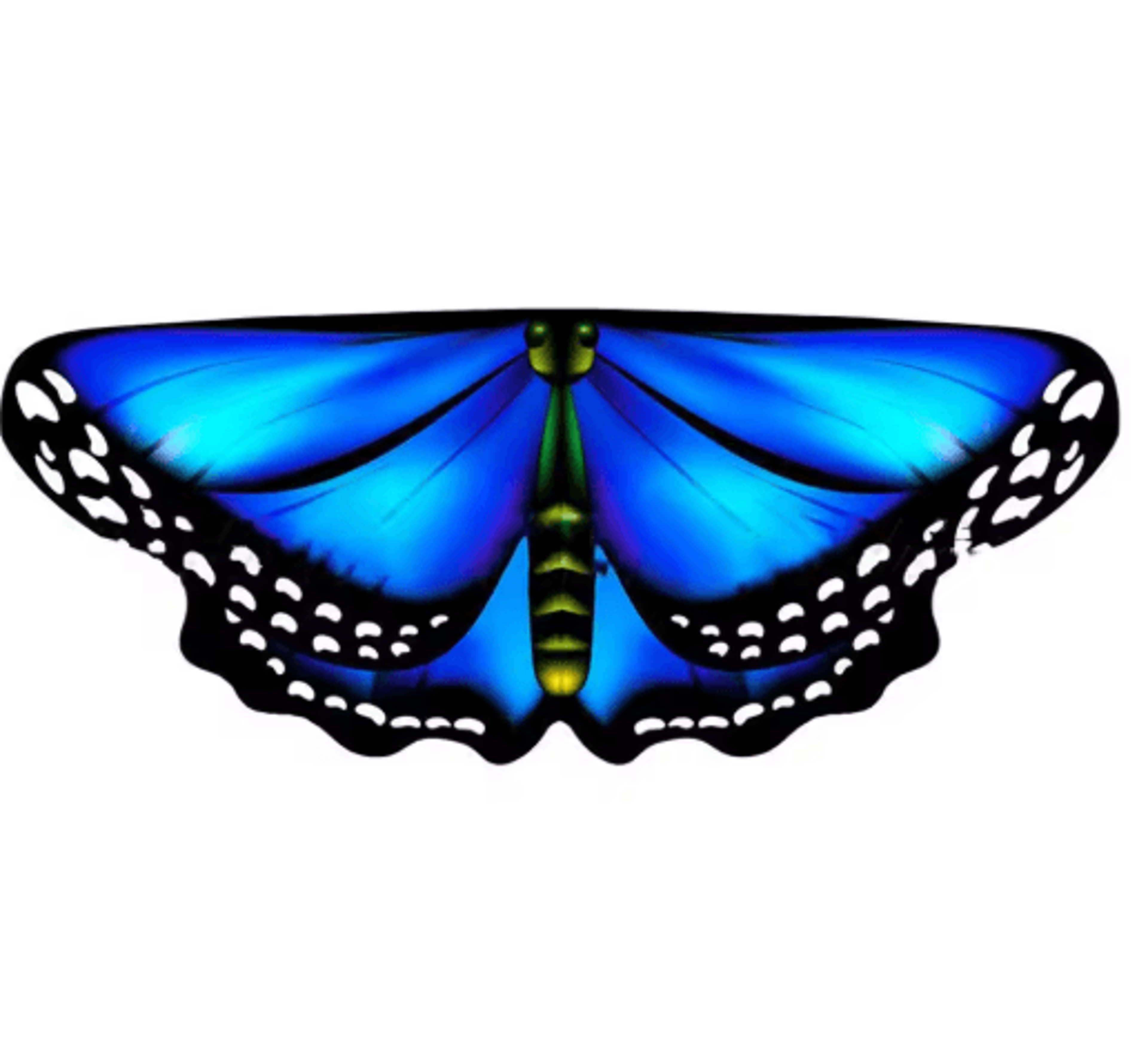 Colorful Butterfly Wings Cape For Kids Fairy DressUp 5