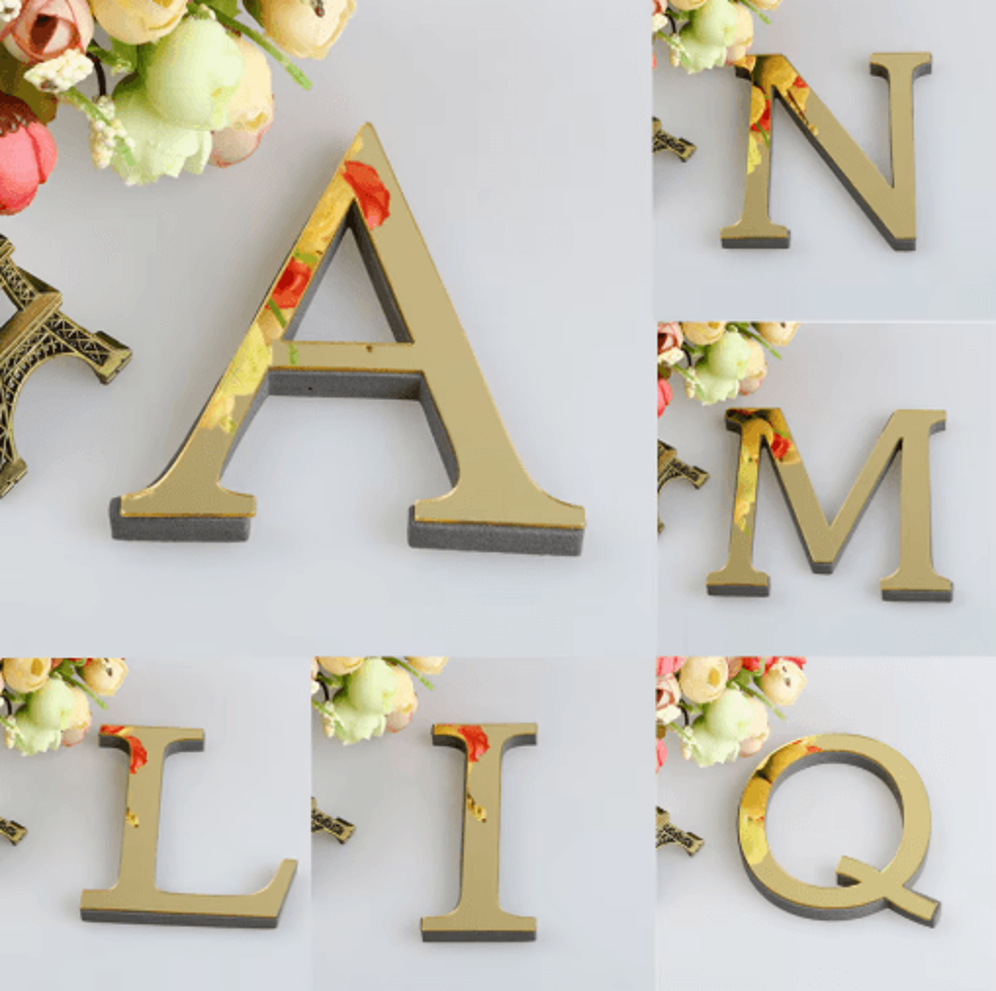 DIY 3D Mirror Alphabet Letter Wall Stickers For Personalized Decor 0
