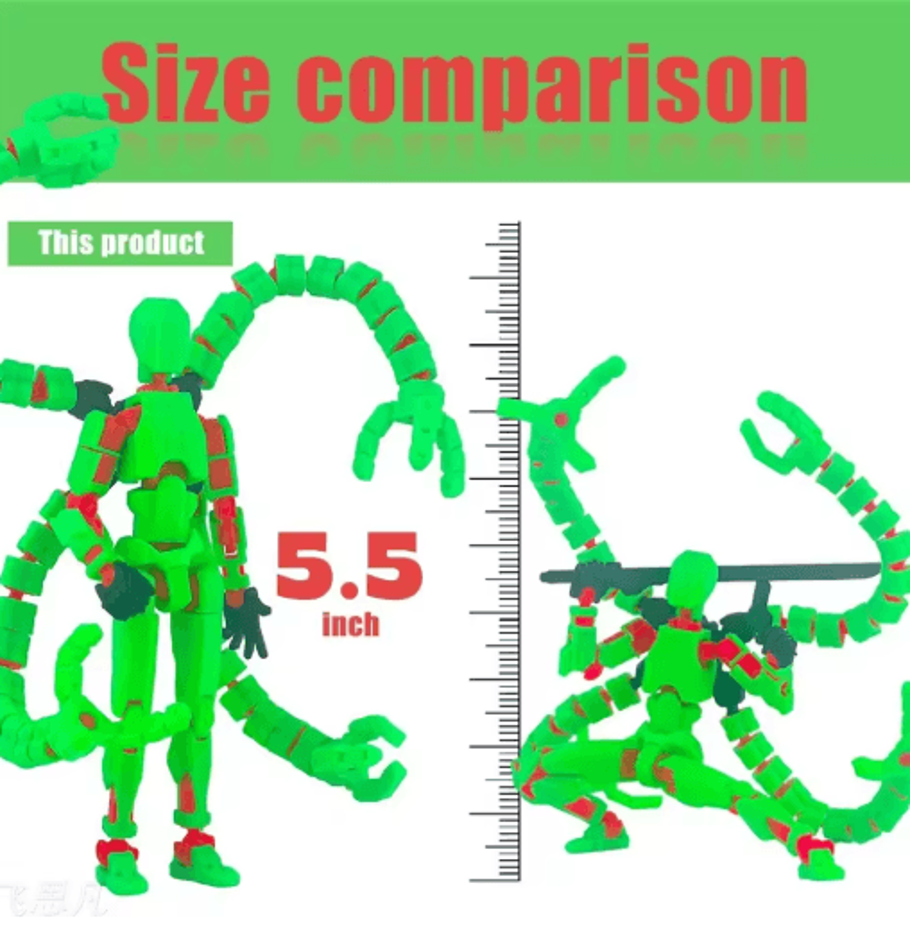 T13 3D Printed Articulated Robot Action Figure 5