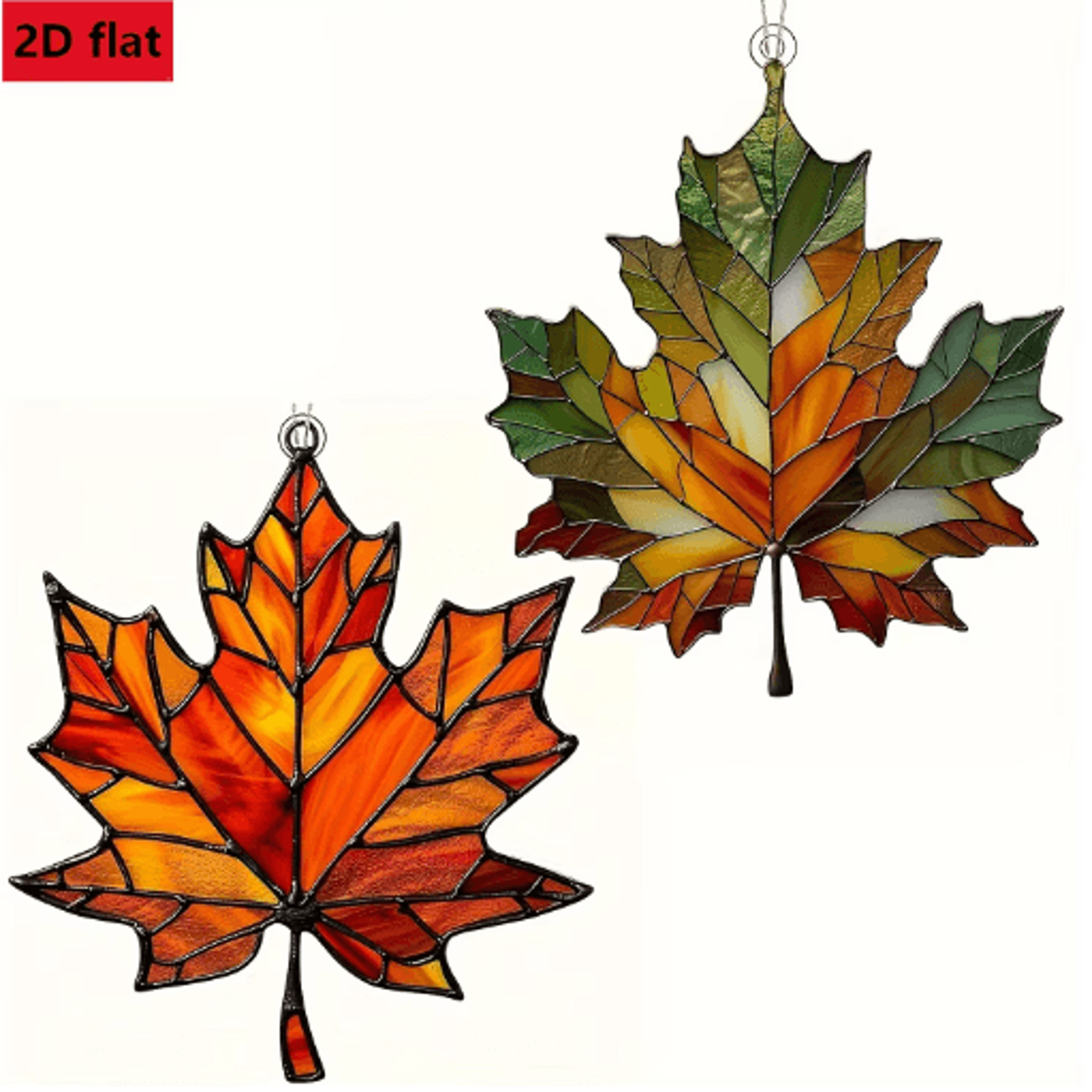 Thanksgiving Acrylic Maple Leaf Light Catcher For Fall Decor 0