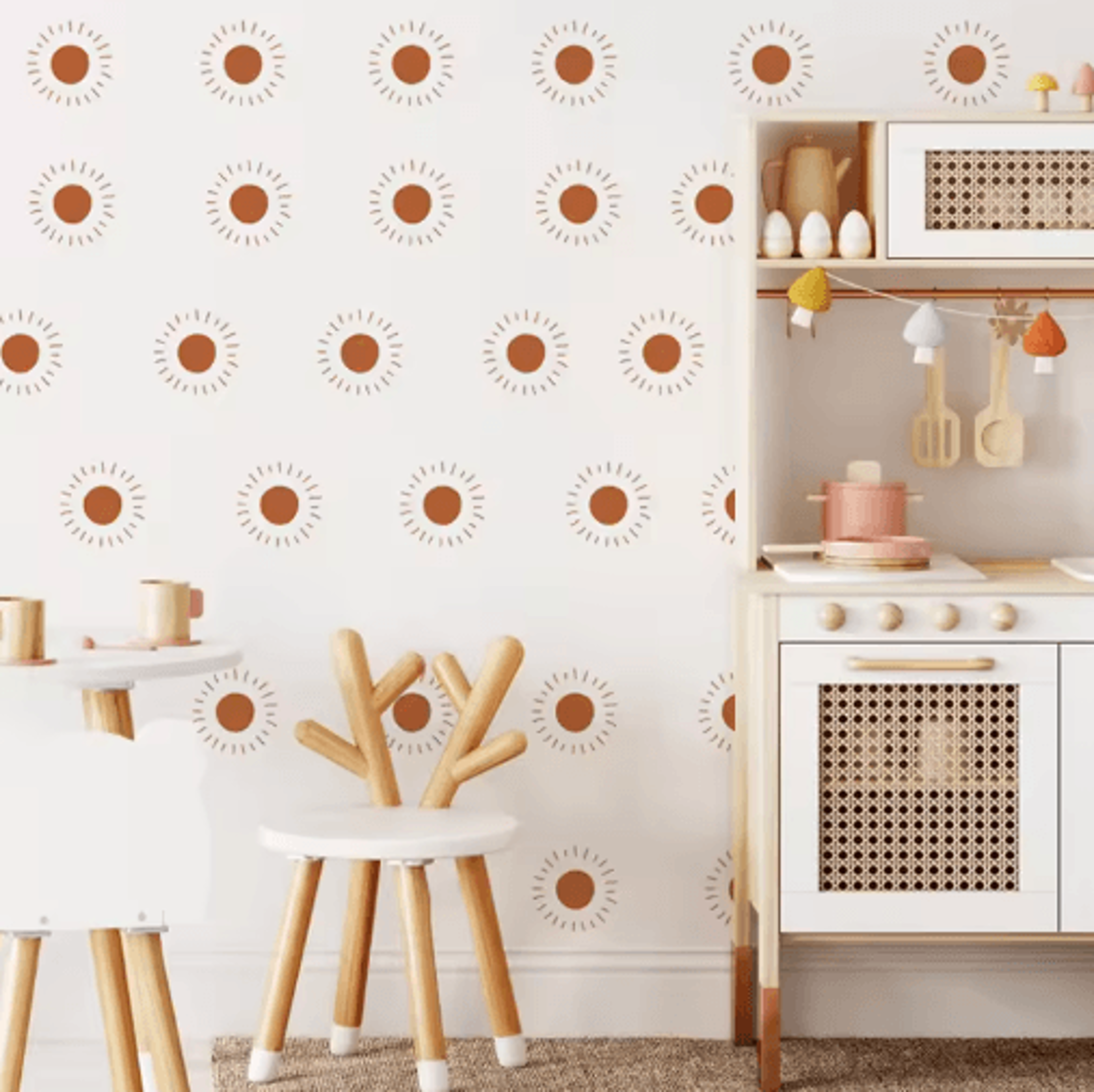 Boho Heart Wall Stickers For Kids Bedroom And Nursery Decor 4
