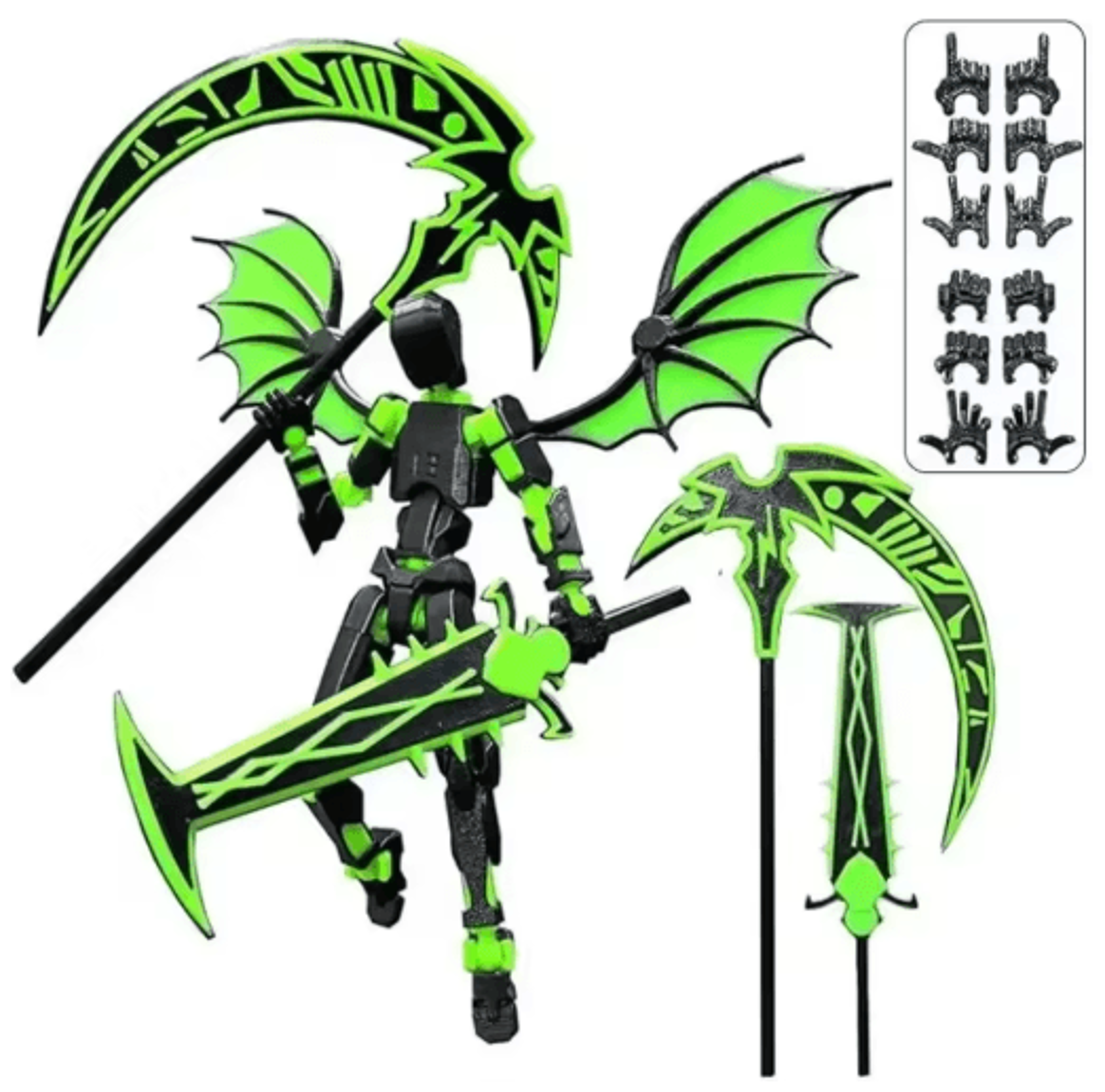 3D Printed Reaper Robot MultiJointed Action Figure 2