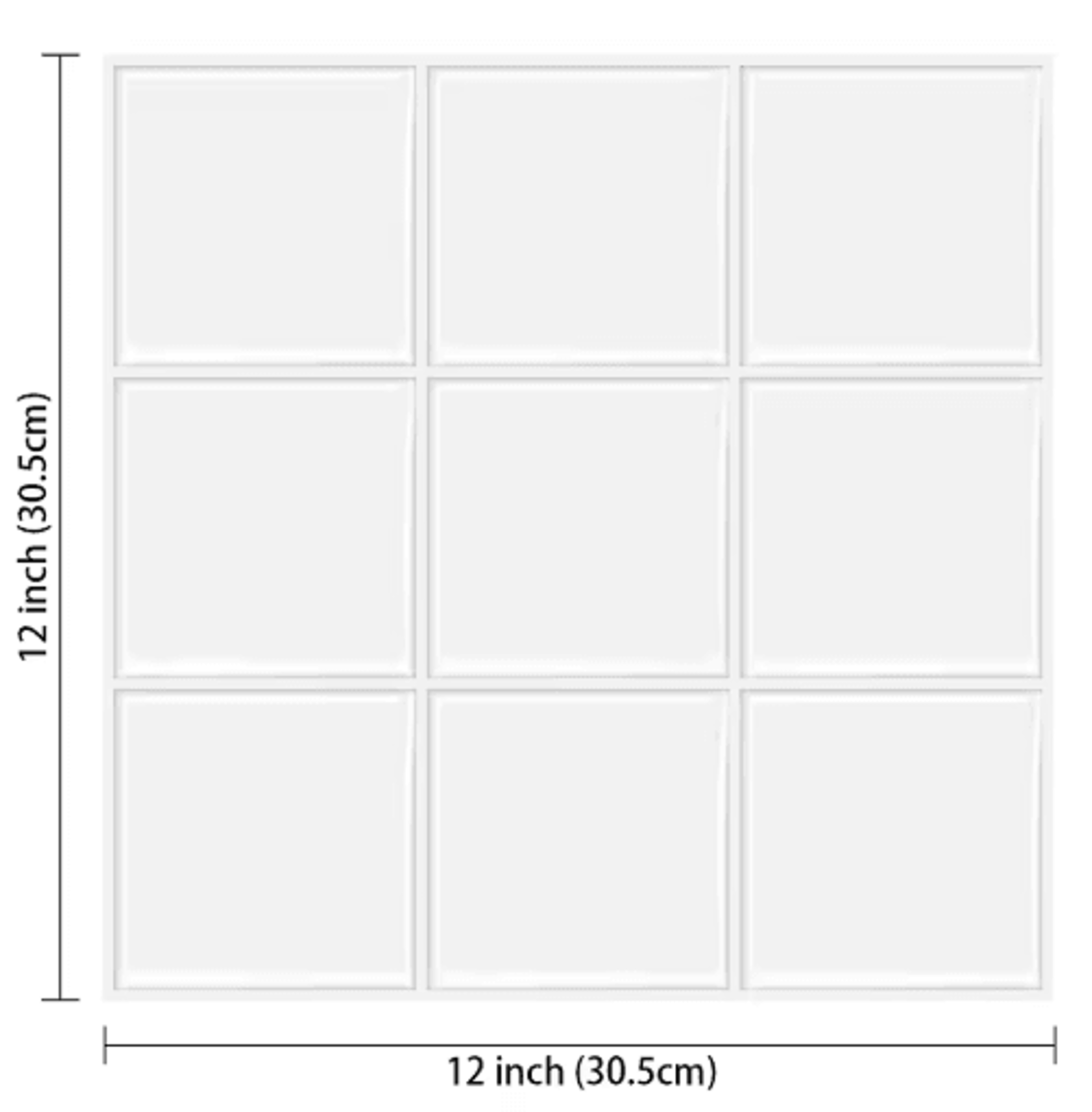 5Piece 3D Subway Tile Peel And Stick Backsplash 5