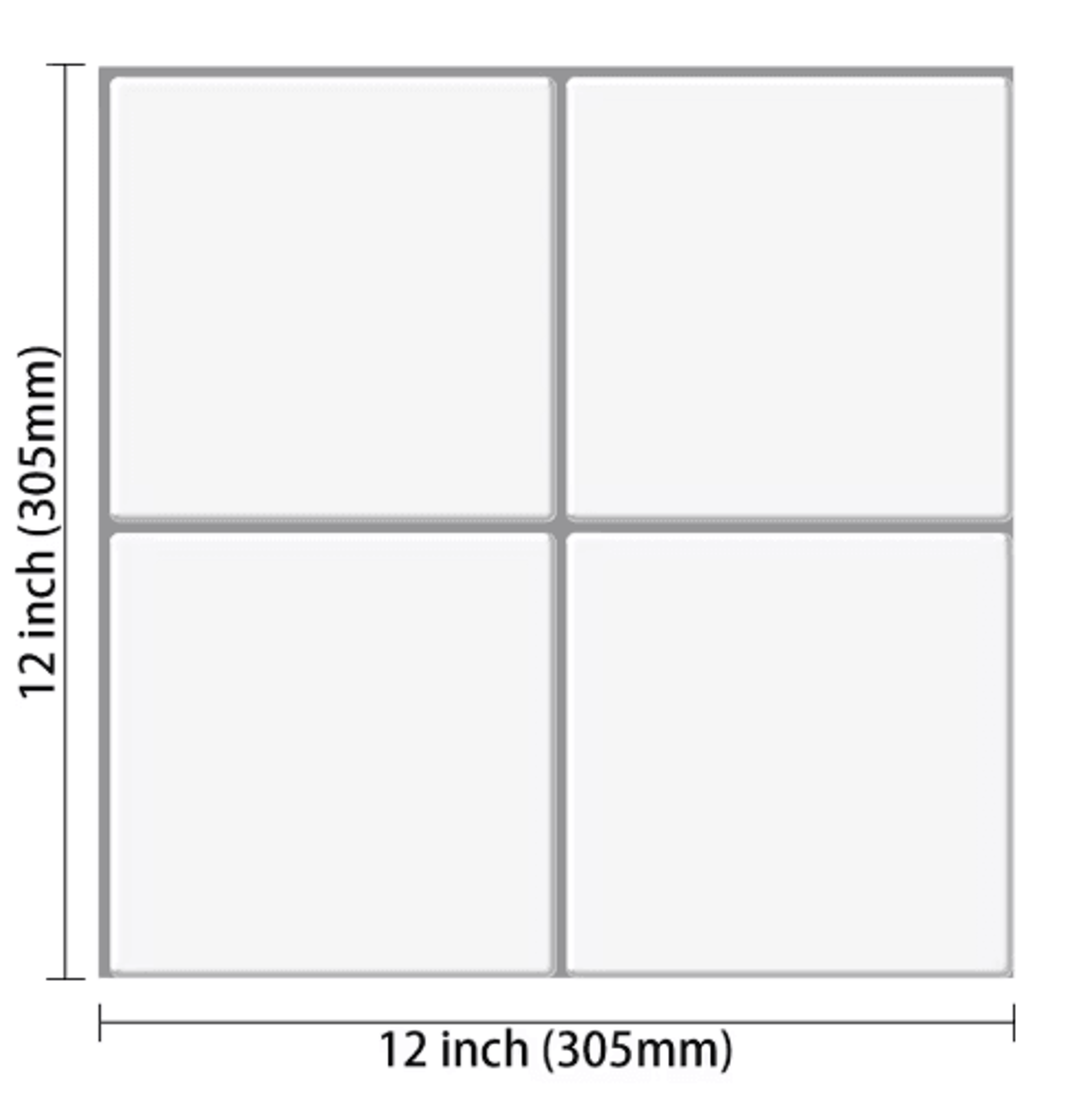 5Piece 3D Subway Tile Peel And Stick Backsplash 6