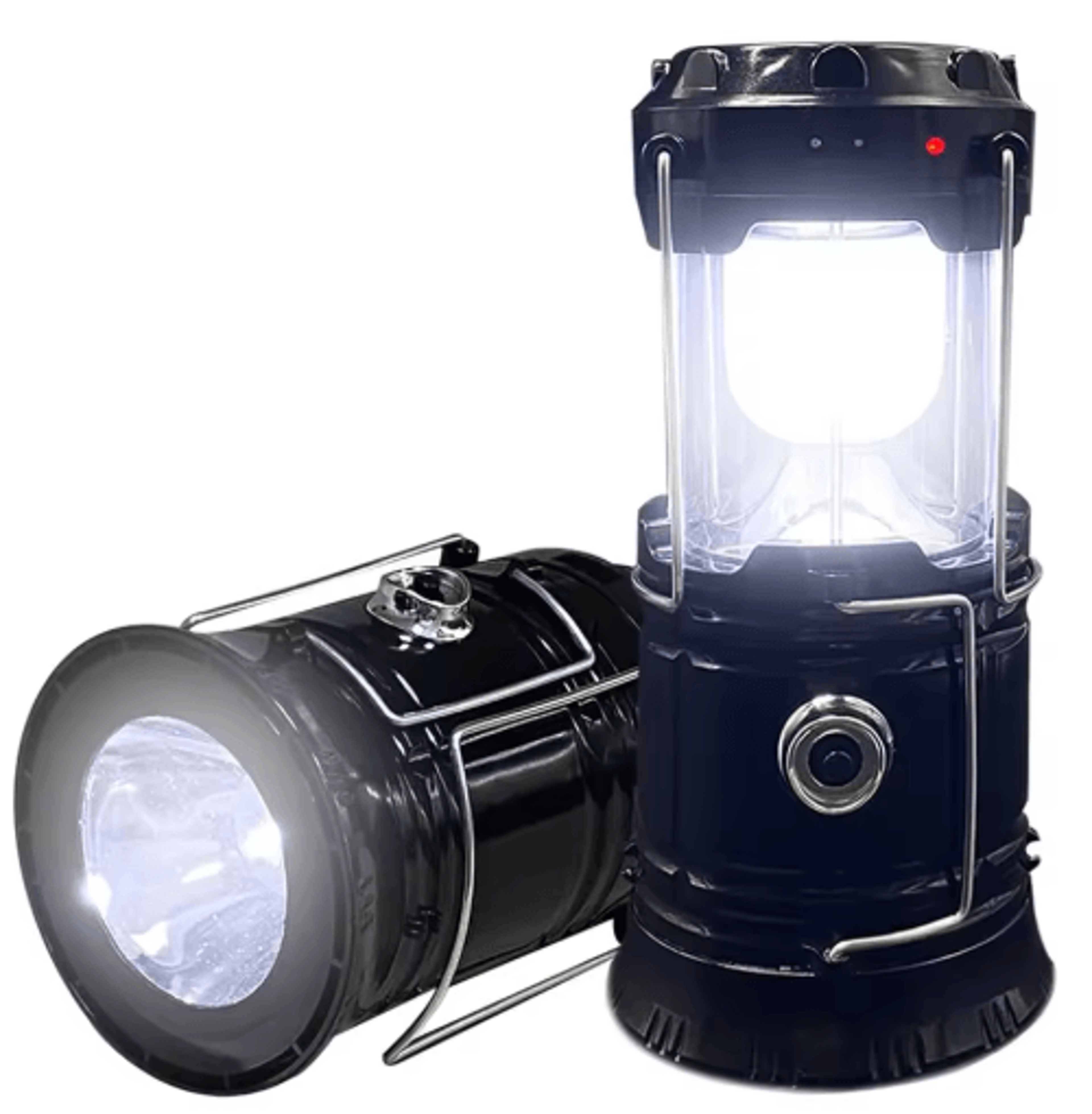 Collapsible Solar USB Rechargeable LED Camping Lantern 0