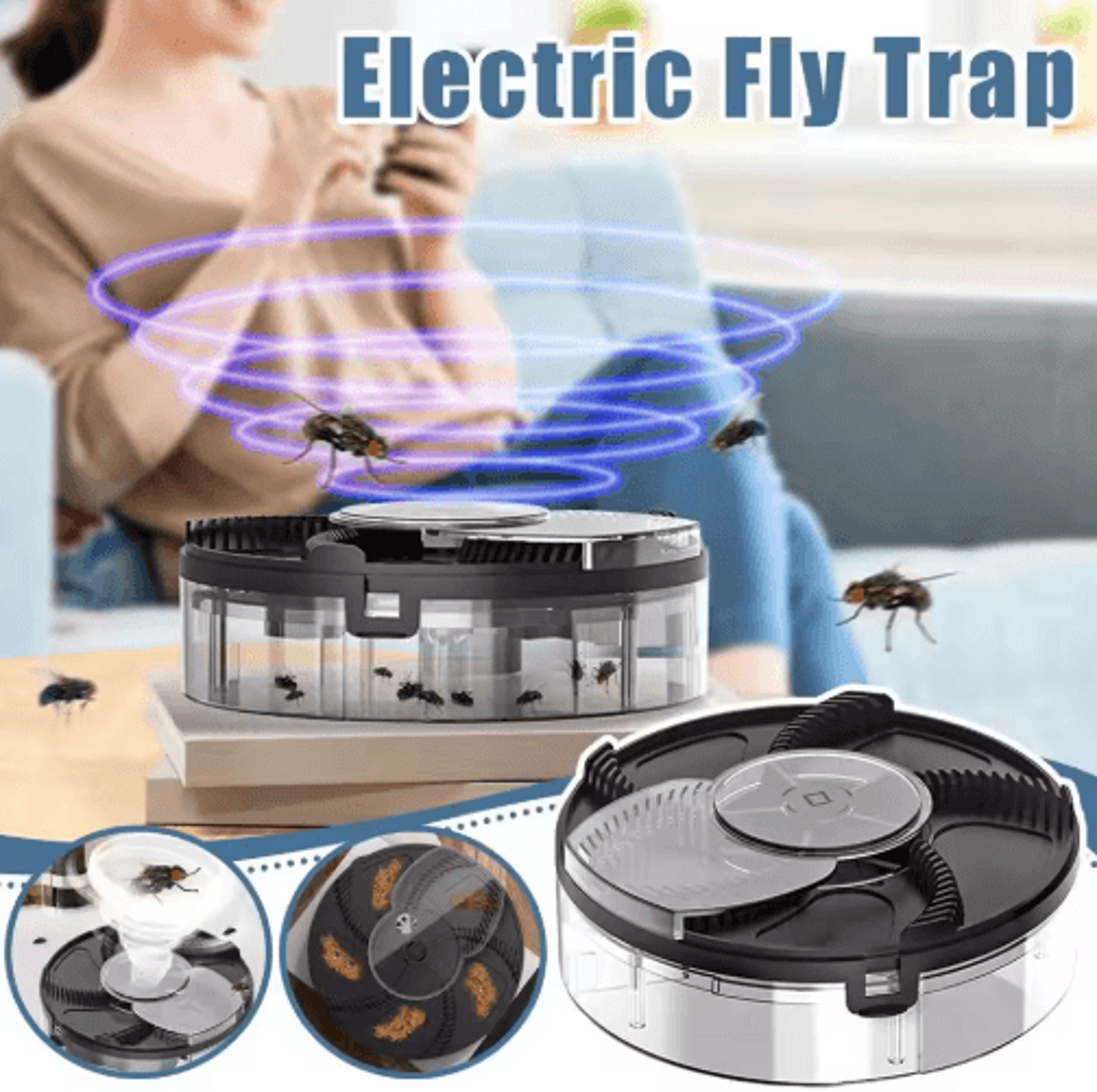 USB Automatic 360 Fly Trap For Home And Kitchen 6