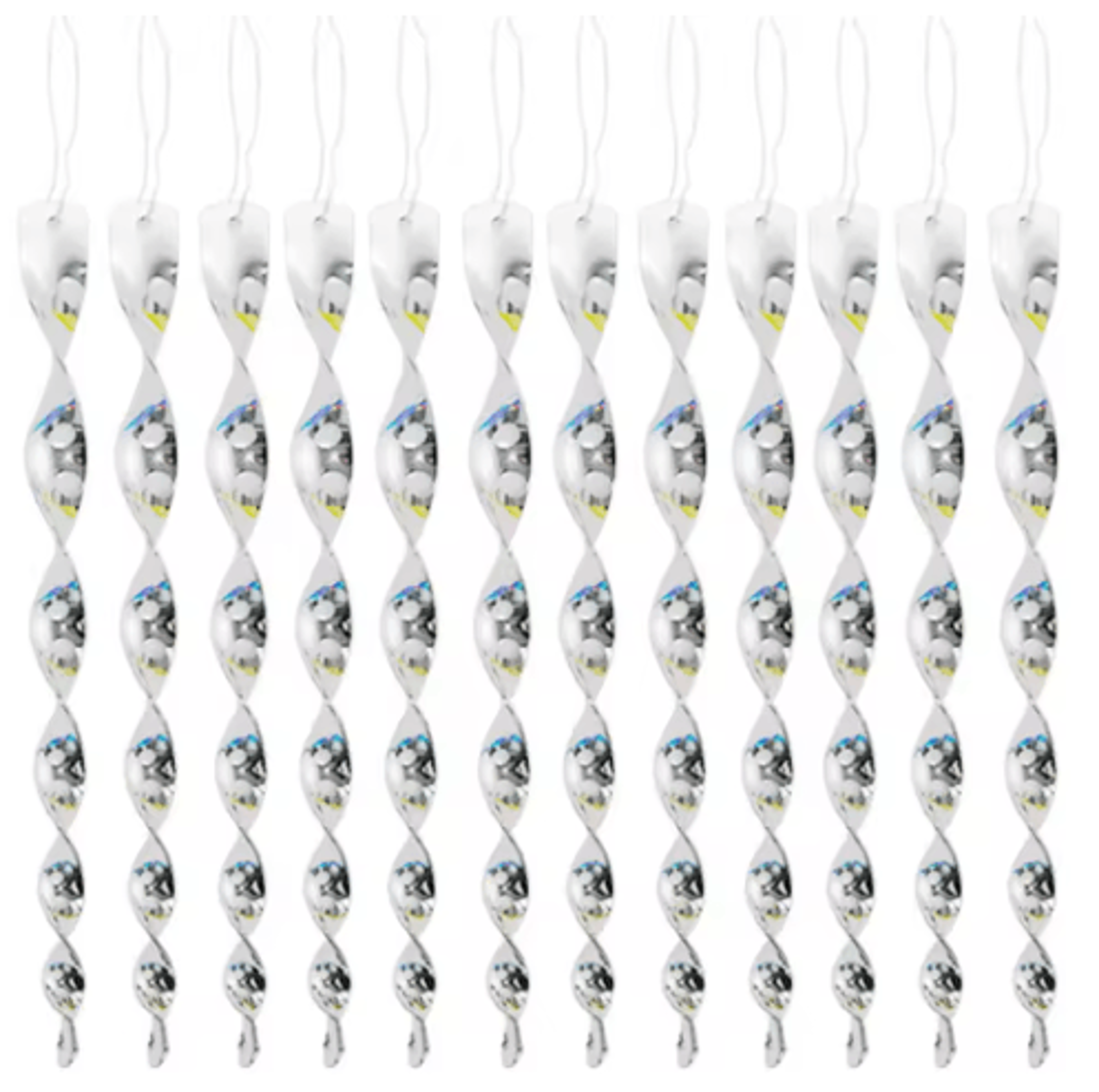 12Piece Reflective WindSpinner Bird Deterrent Rods 3