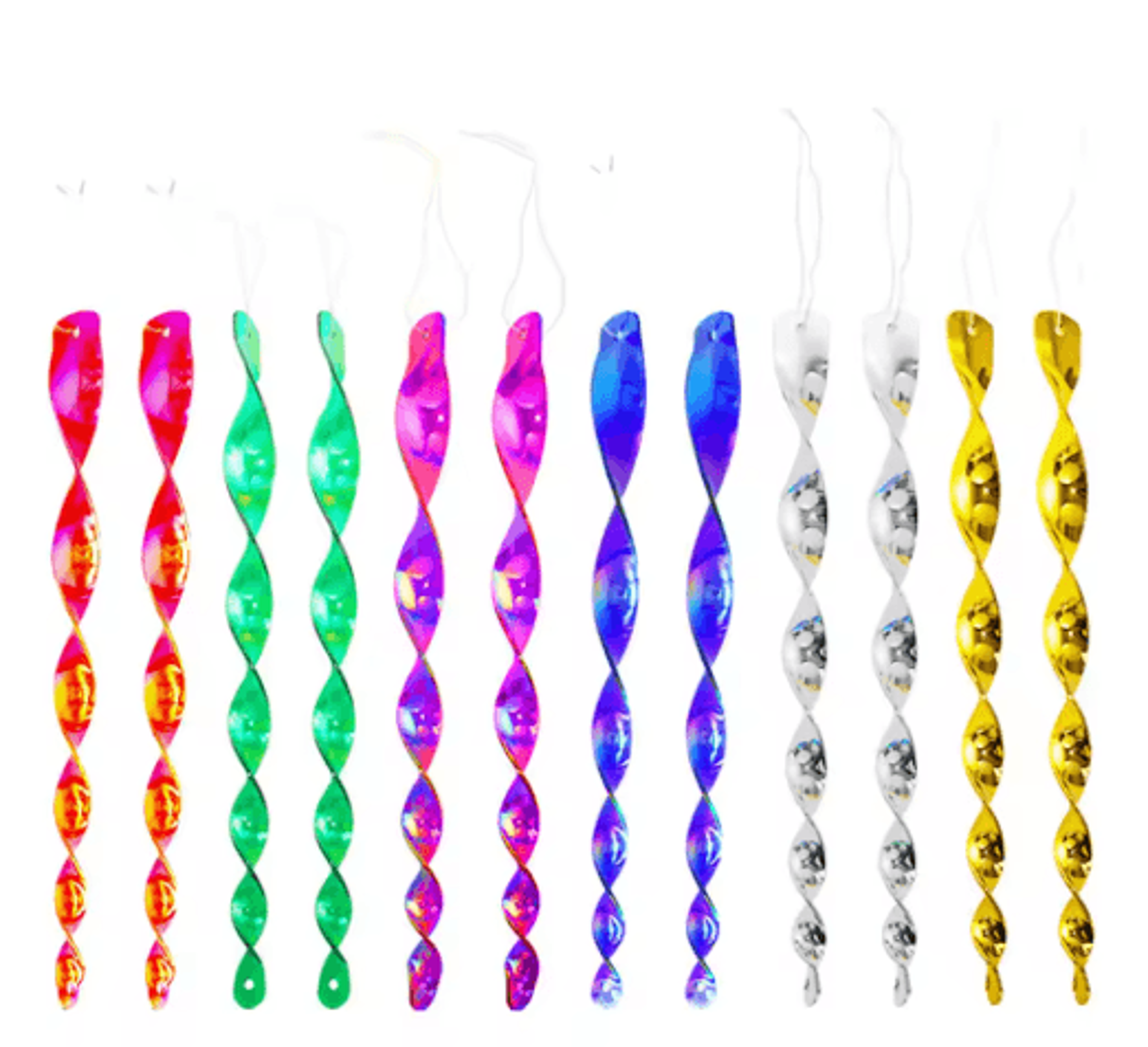 12Piece Reflective WindSpinner Bird Deterrent Rods 4