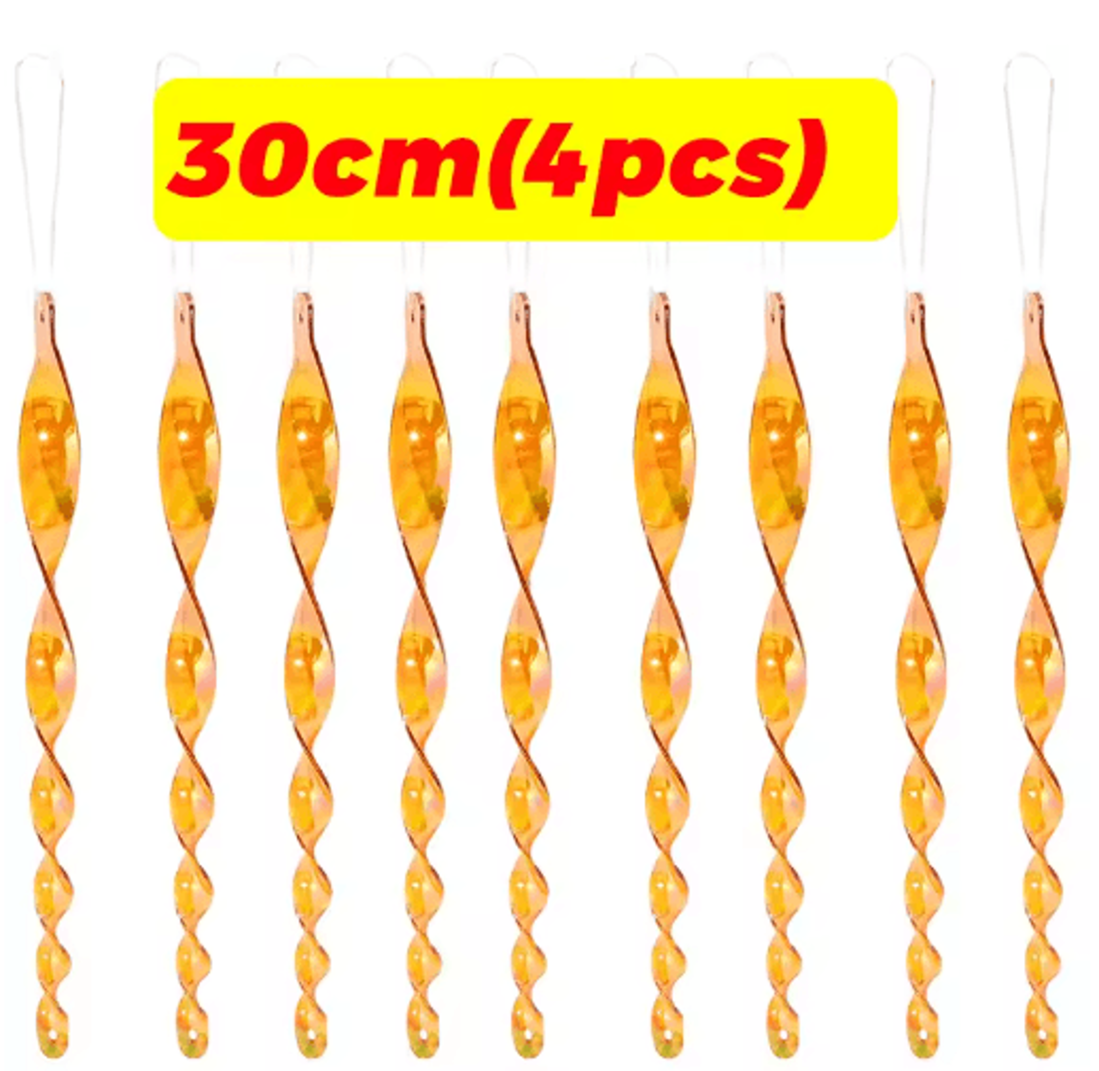 Reflective Wind Spiral Bird Deterrent Hanging Rods 11