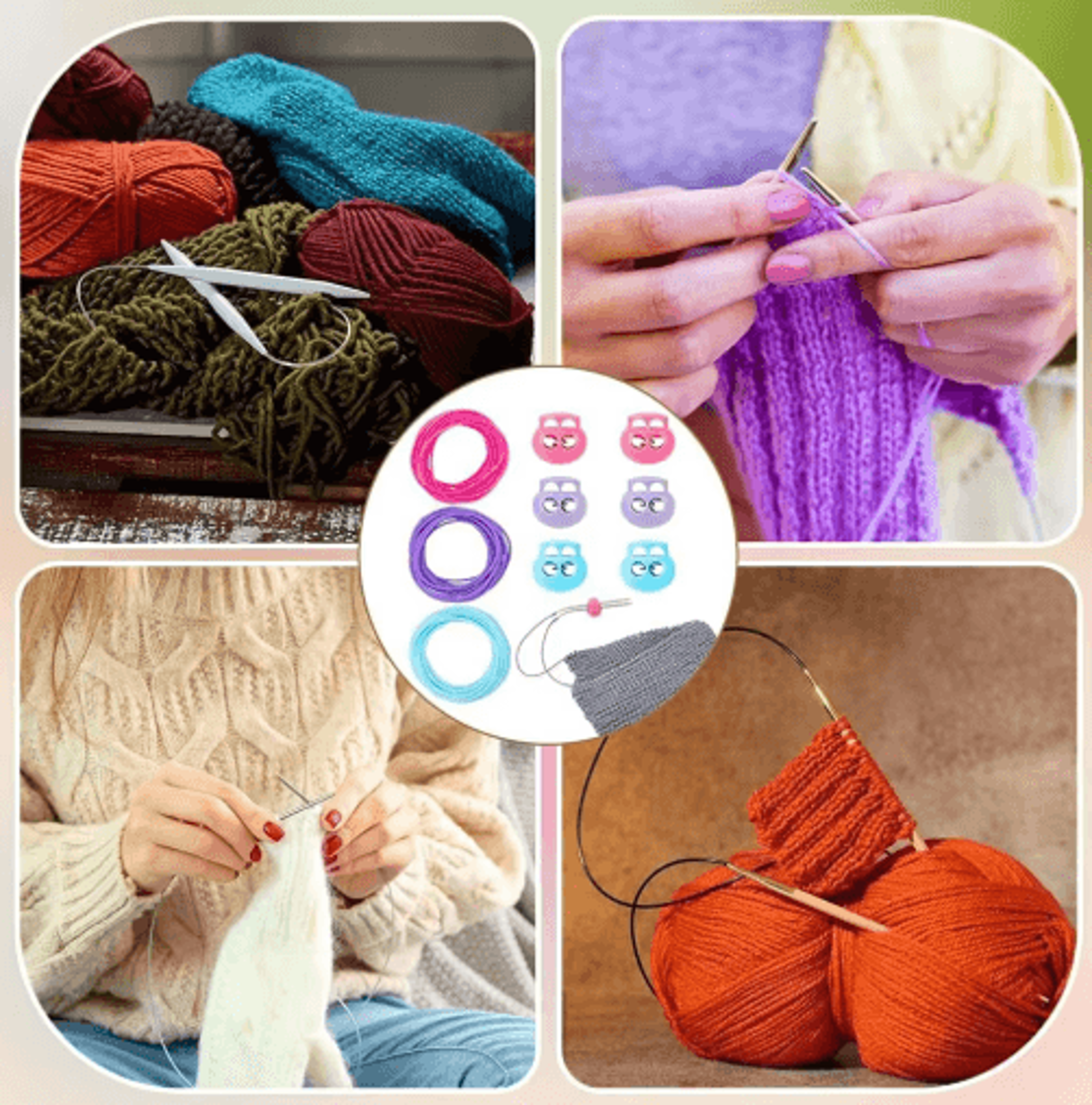 5M Hollow Rubber Stitch Keeping Cord For Knitting 4