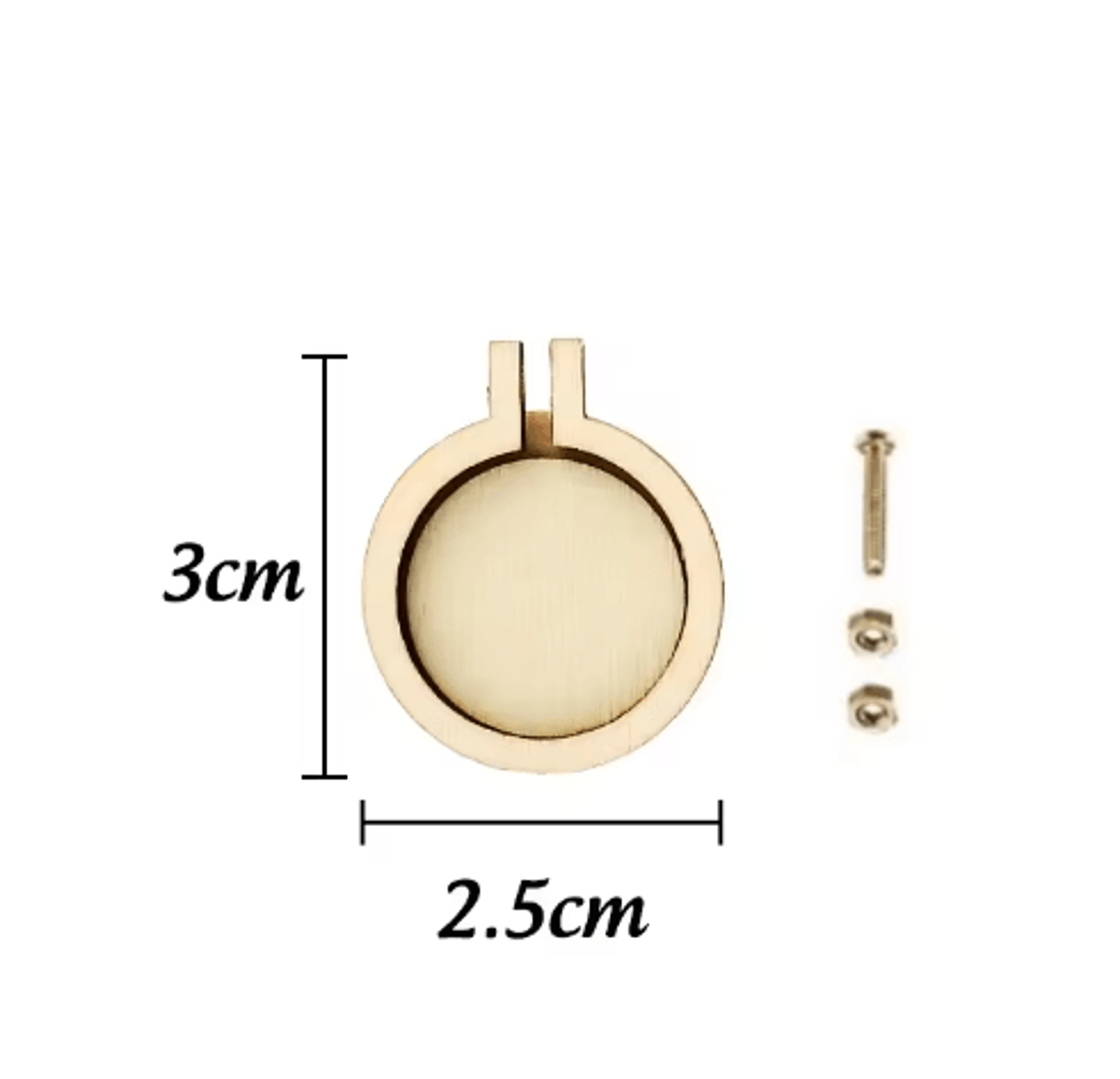 10PCS Mini Wooden Embroidery Hoop Pendant Kit 10