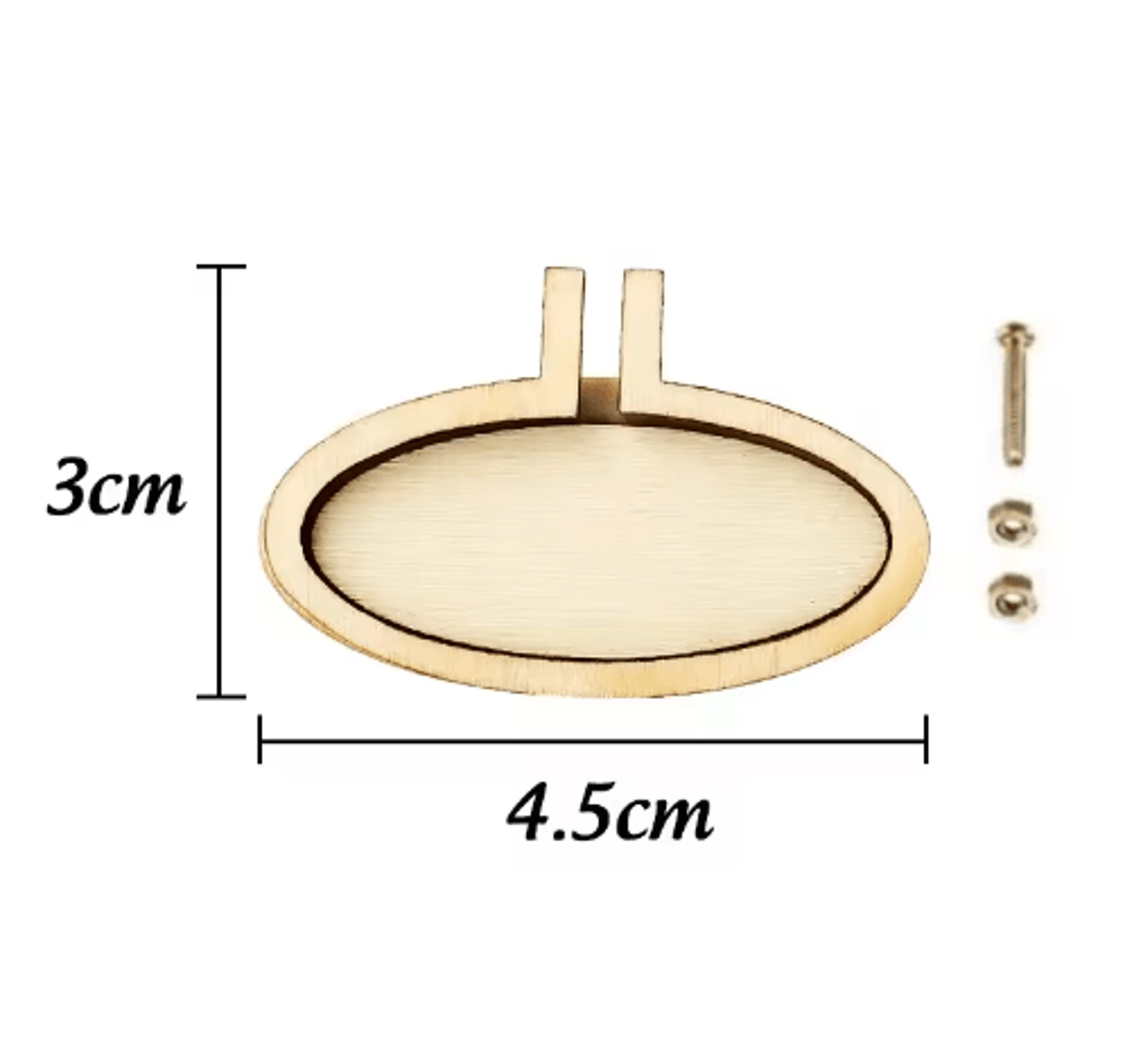 10PCS Mini Wooden Embroidery Hoop Pendant Kit 7