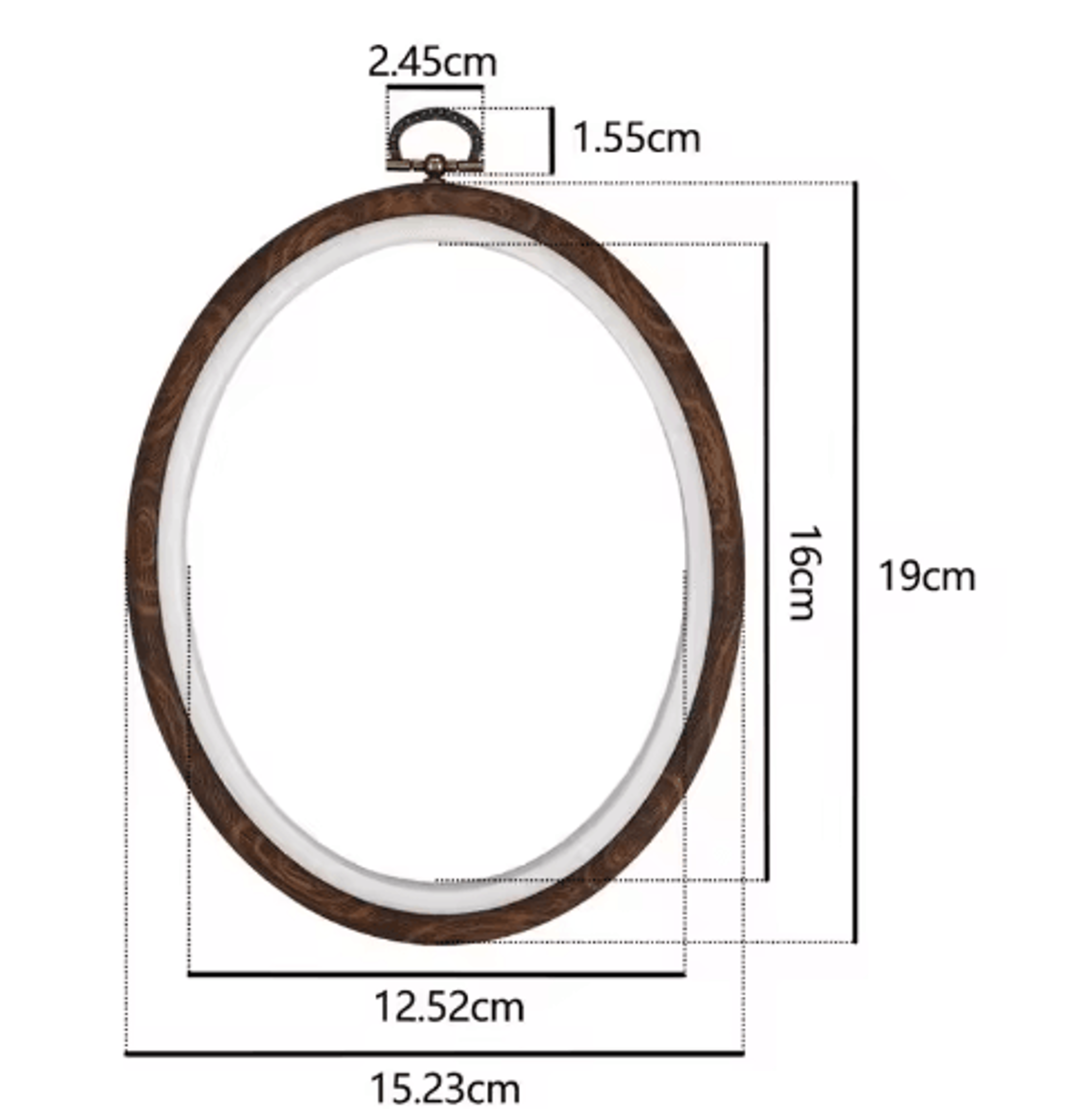 Retro Square Plastic Embroidery Hoop Frame 10